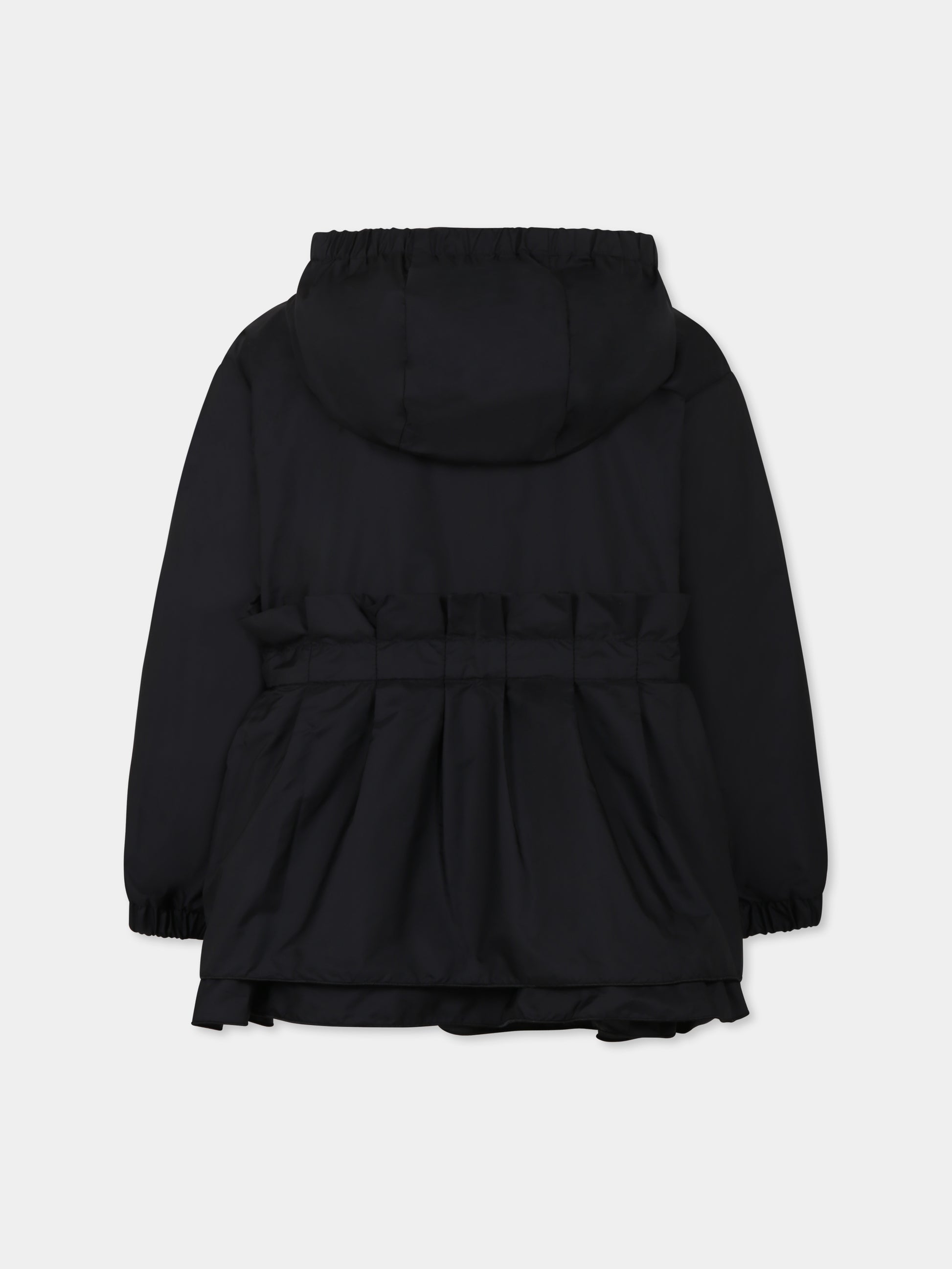 Parka Wete nero per bambina con logo,Moncler Kids,K1954 1A00072 53A5E 999