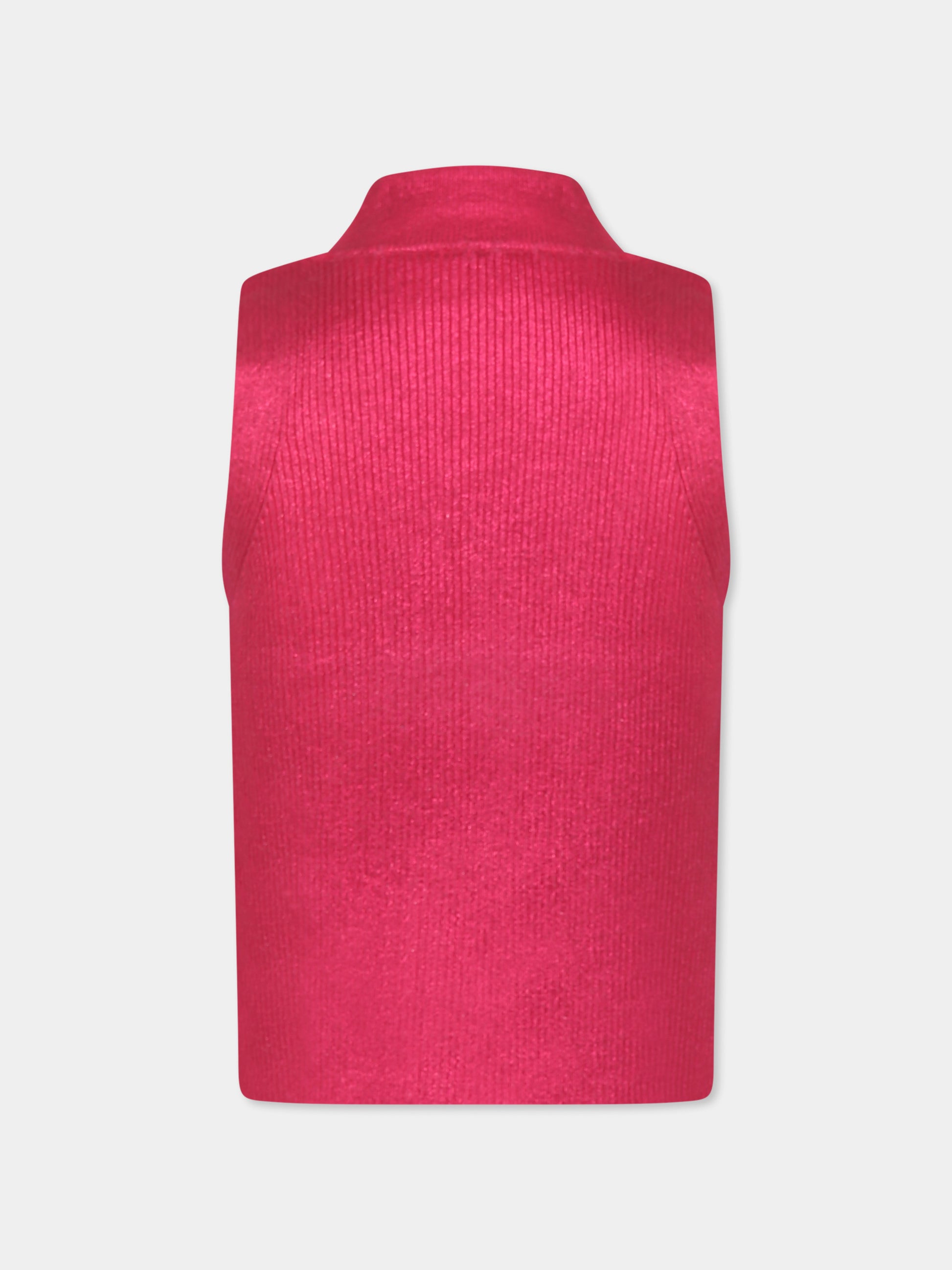 Top fucsia per bambina con logo,Diesel,J02199 KYAXG K362