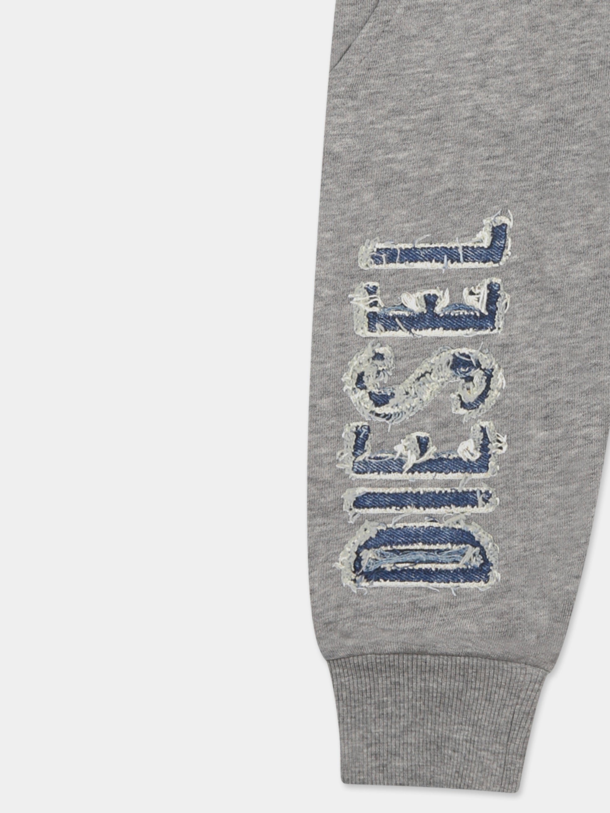 Pantaloni grigi per neonato con logo,Diesel,K00606 KYAYT K963