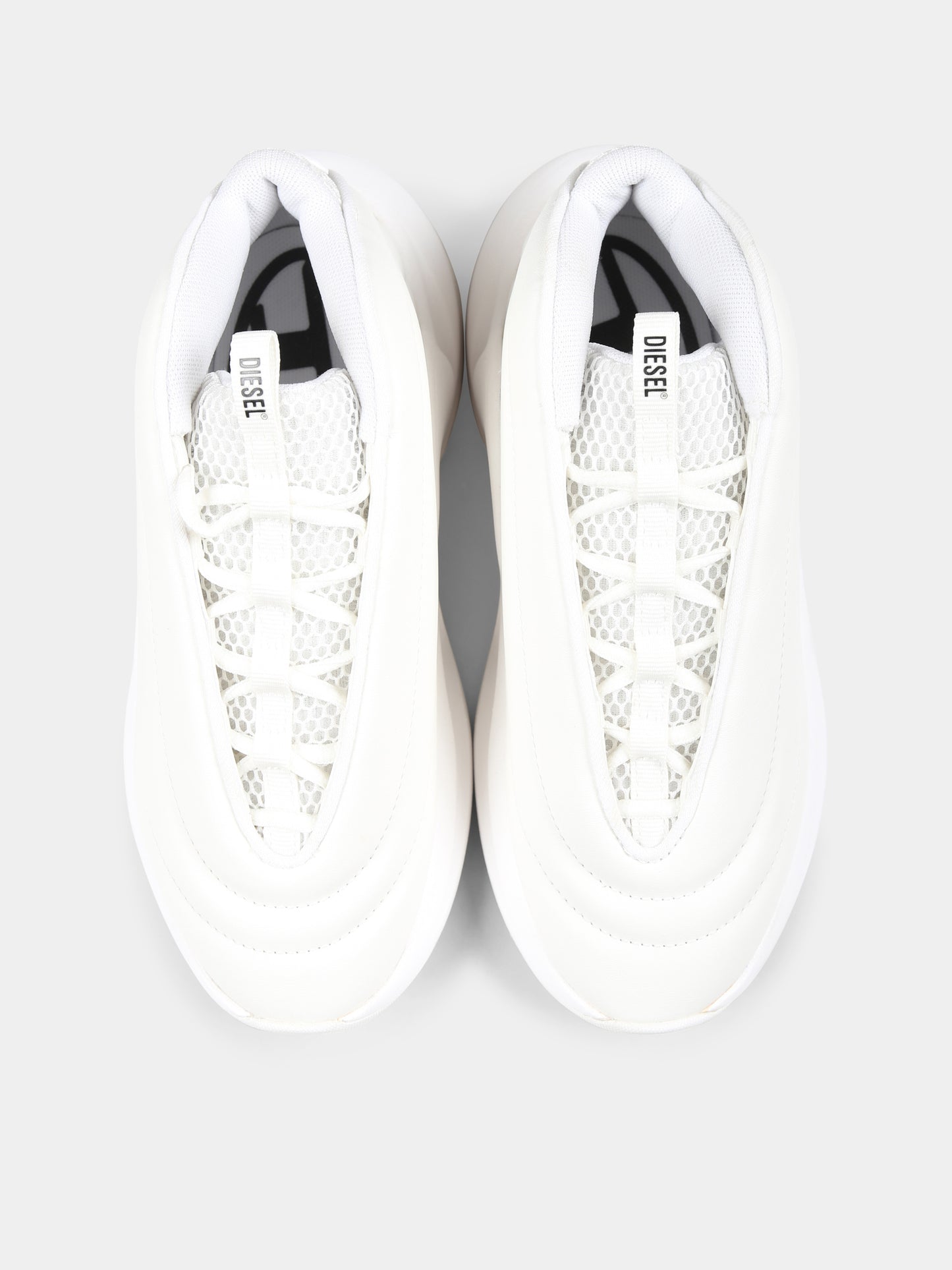 Sneakers bianche per bambini con logo,Diesel,BC0586 P6691 T1003