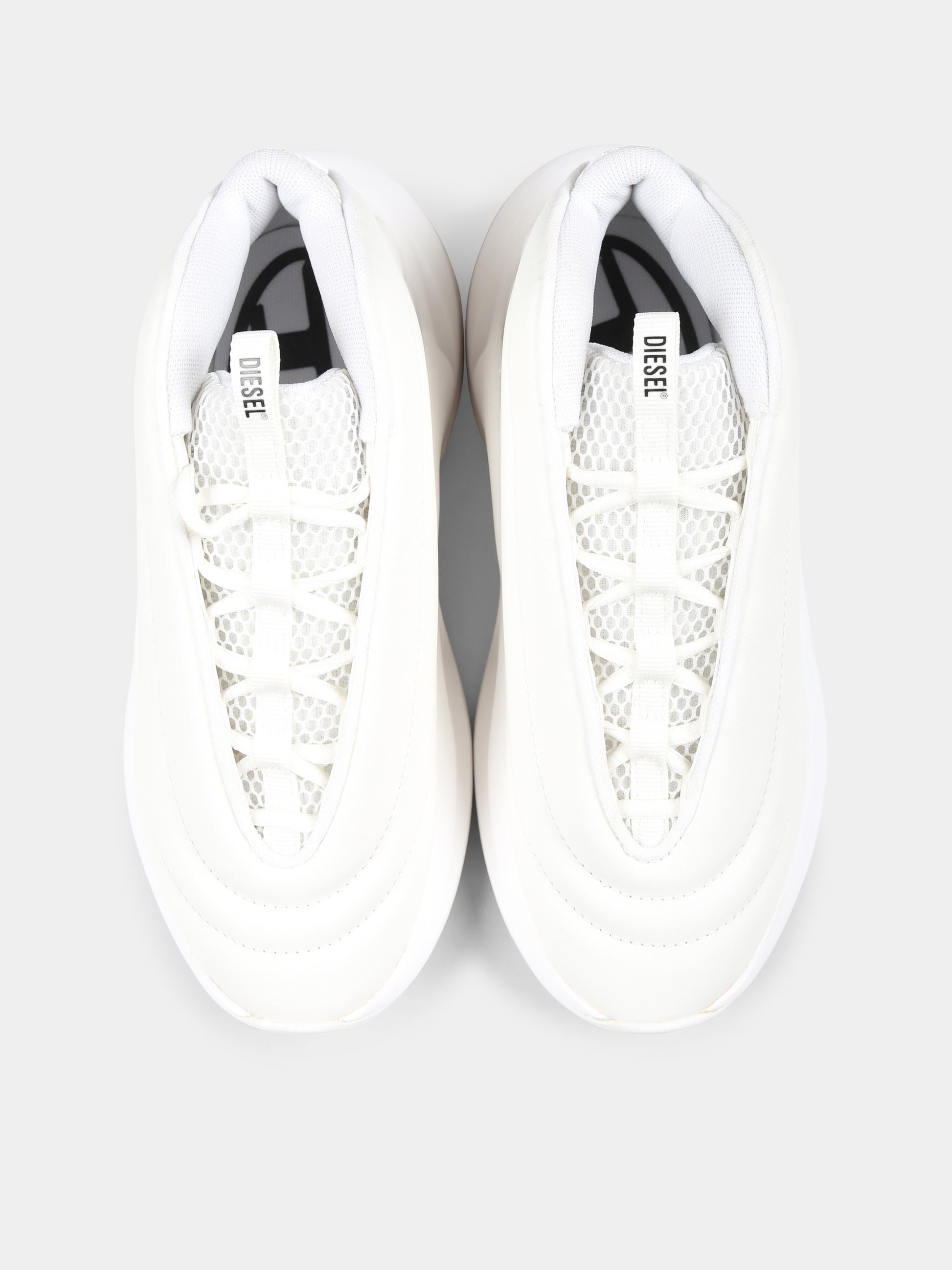 Sneakers bianche per bambini con logo,Diesel,BC0586 P6691 T1003