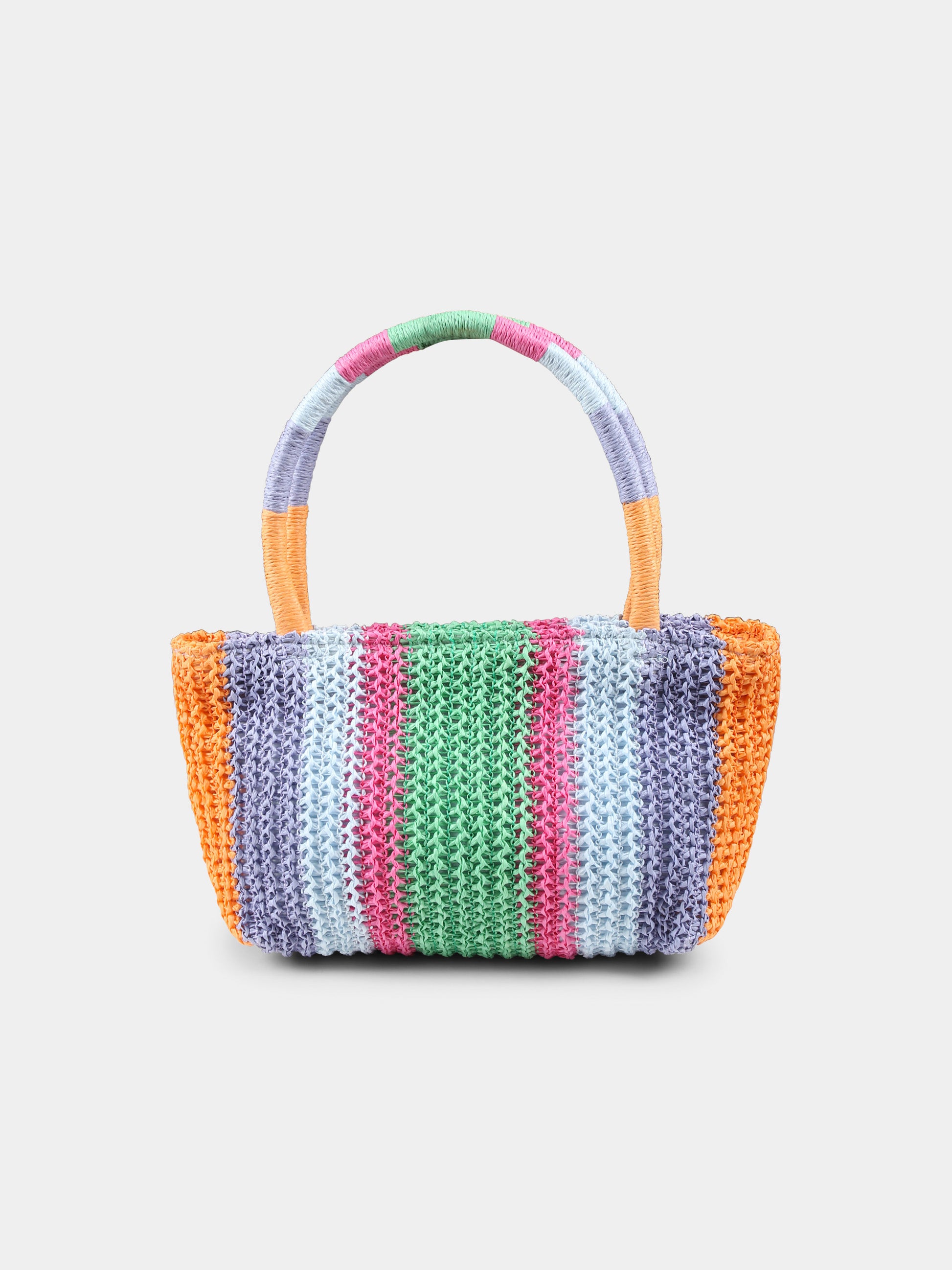 Borsa mare multicolor Straw bag per bambina,Molo,7S25Y401 3786