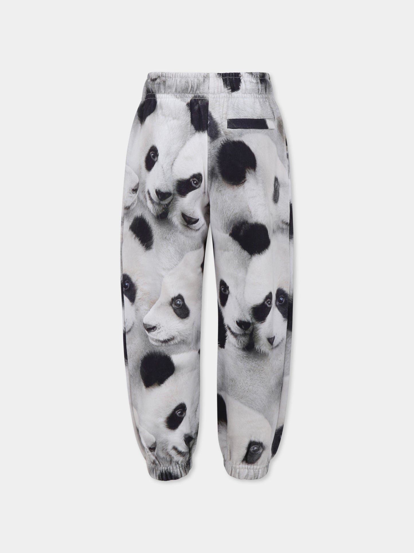 Pantaloni bianchi Adan per bambini con stampa panda,Molo,6S25I205 9274