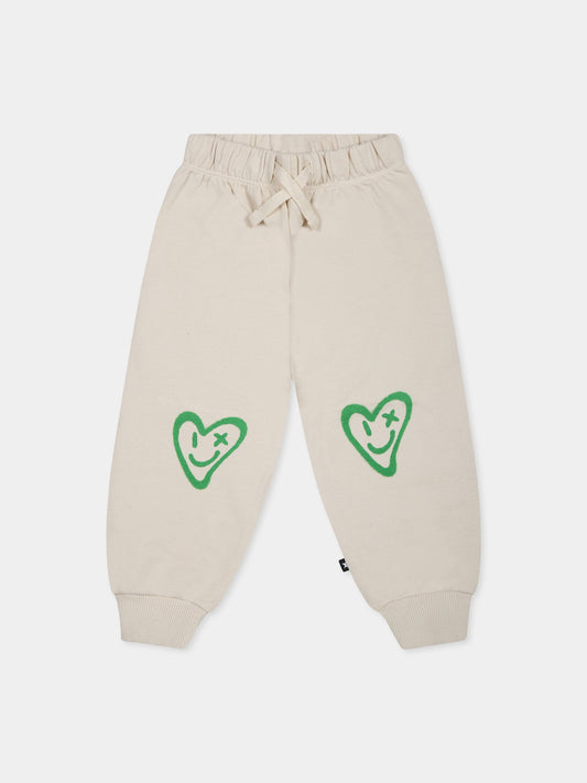 Ivory trousers for baby girl