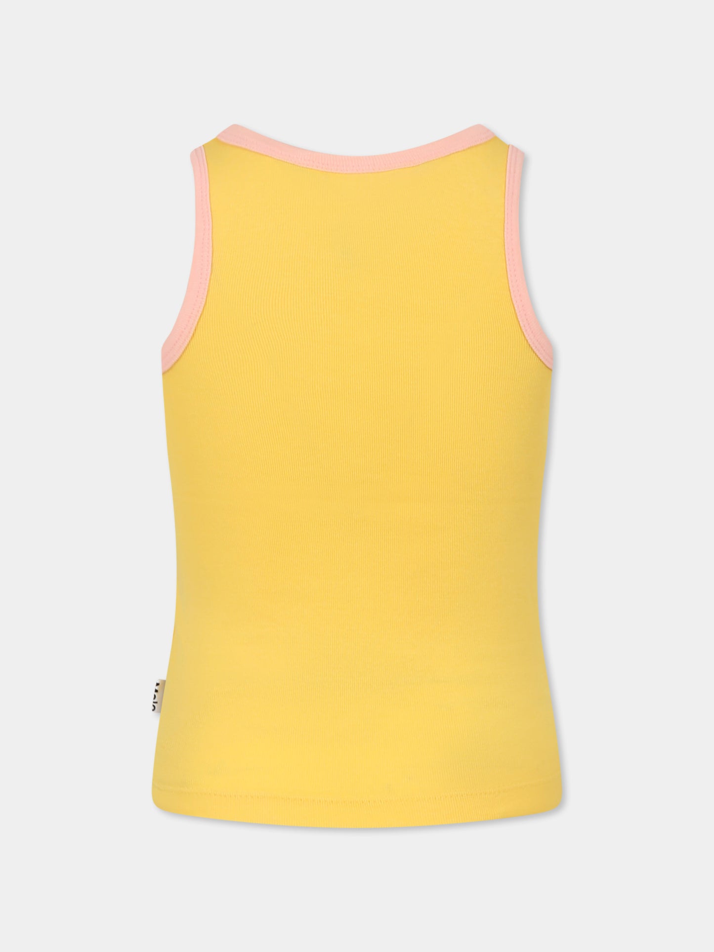 Canotta Rosie gialla per bambina con stampa fragola,Molo,2S25A111 3943