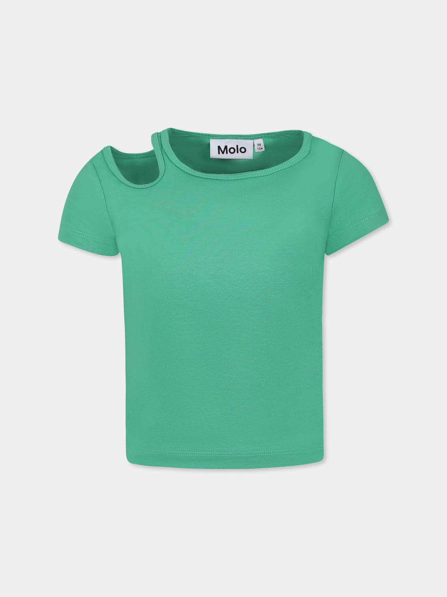 T-shirt Raja verde per bambina,Molo,2S25A217 5468