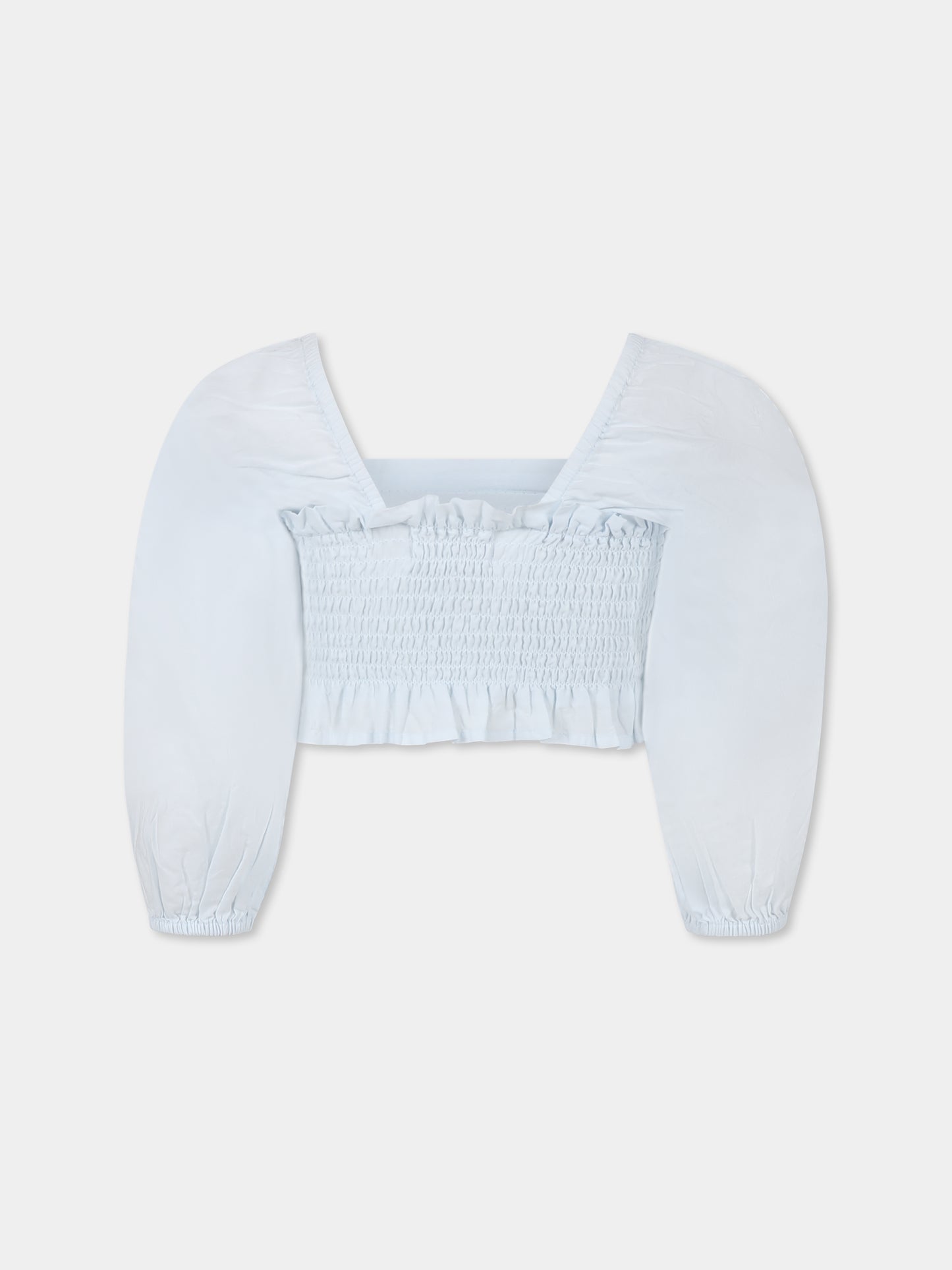 Top crop Rosemary celeste per bambina,Molo,2S25C301 5467