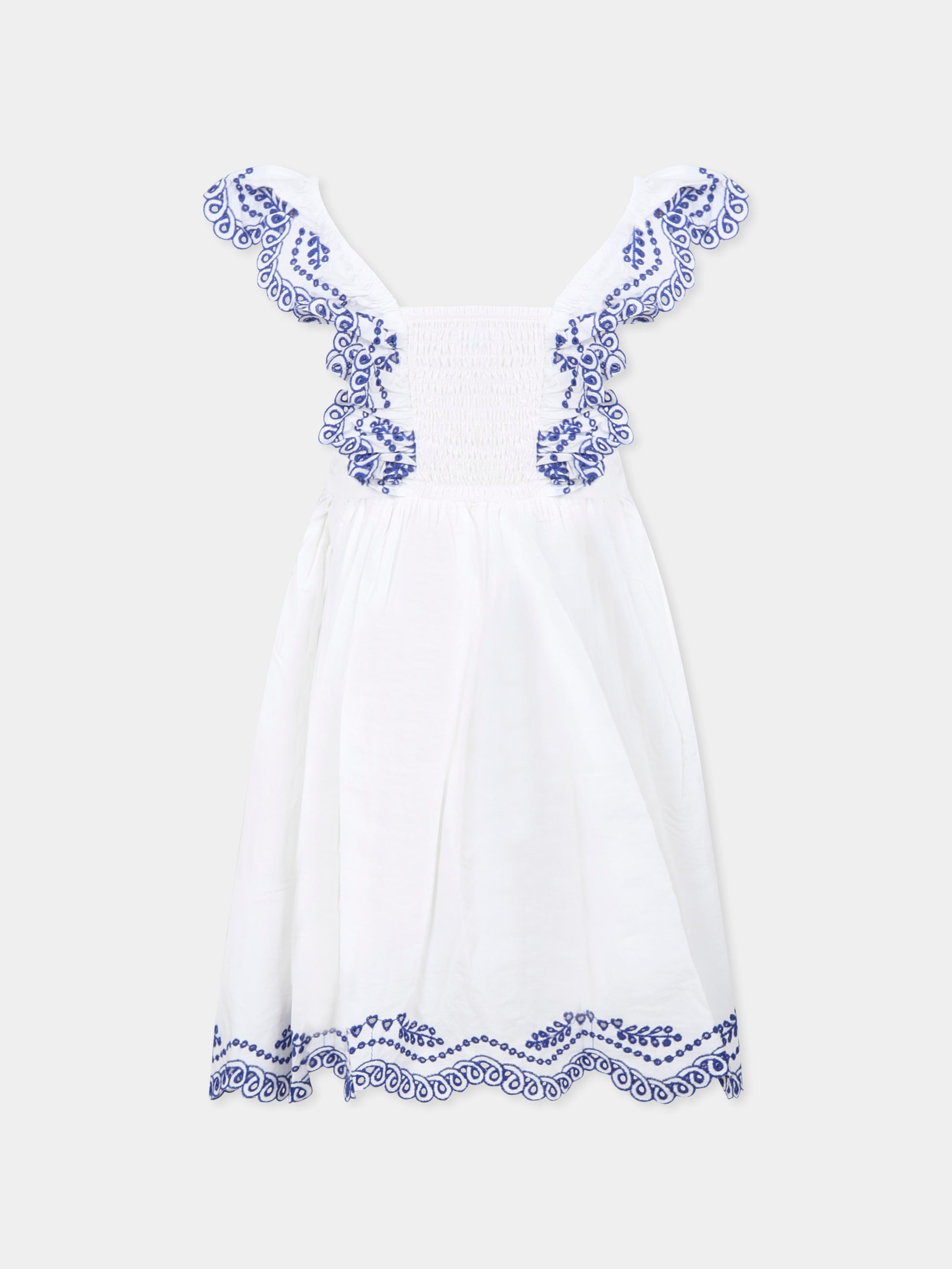 Vestito Clementine bianco per bambina con pizzo,Molo,2S25E127 5474