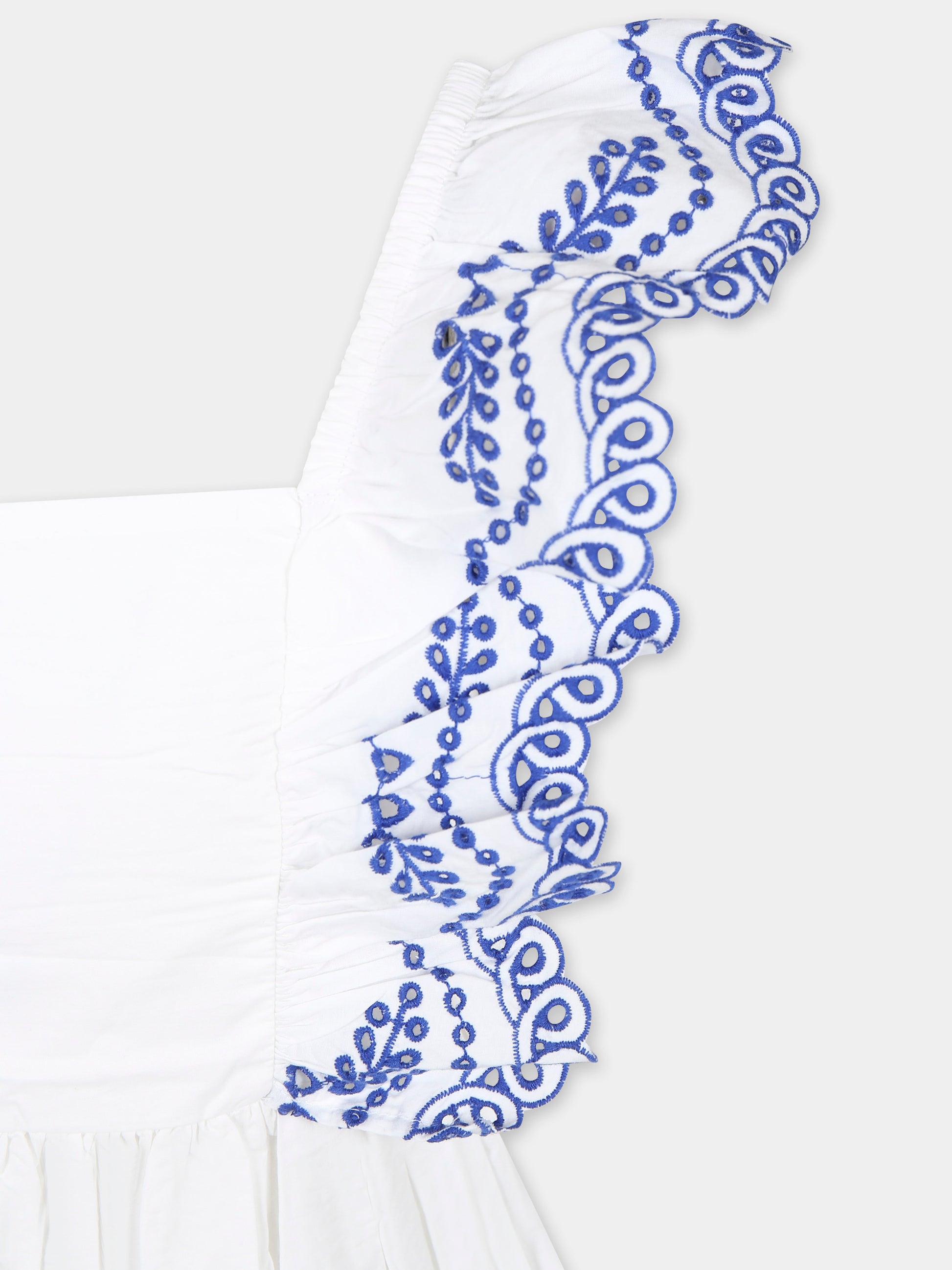 Vestito Clementine bianco per bambina con pizzo,Molo,2S25E127 5474