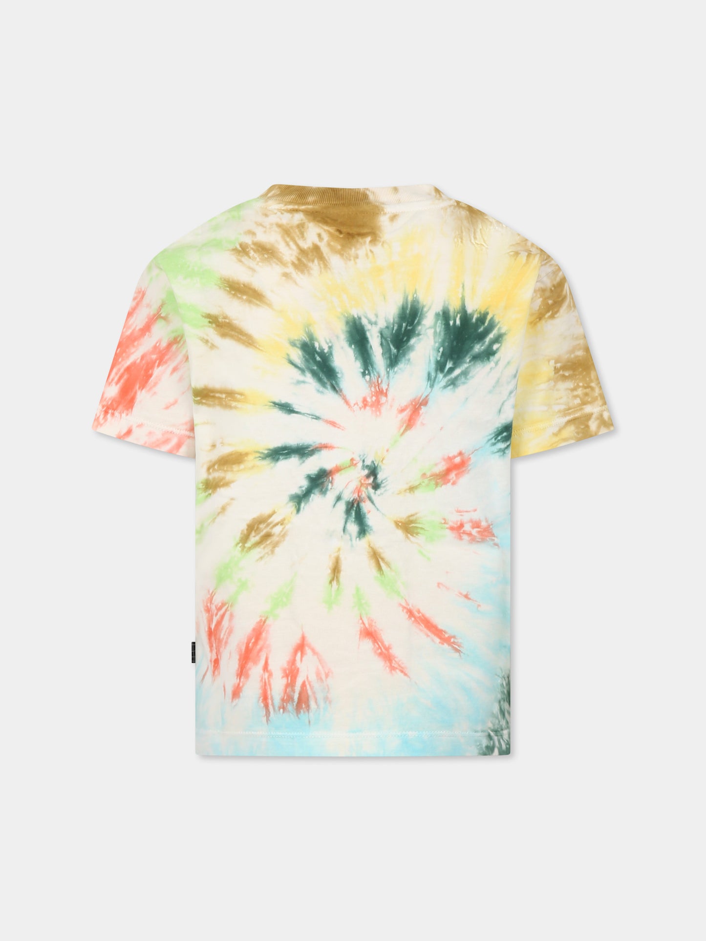 T-shirt Riley multicolor per bambini con stampa tie dye,Molo,6S25A210 9331