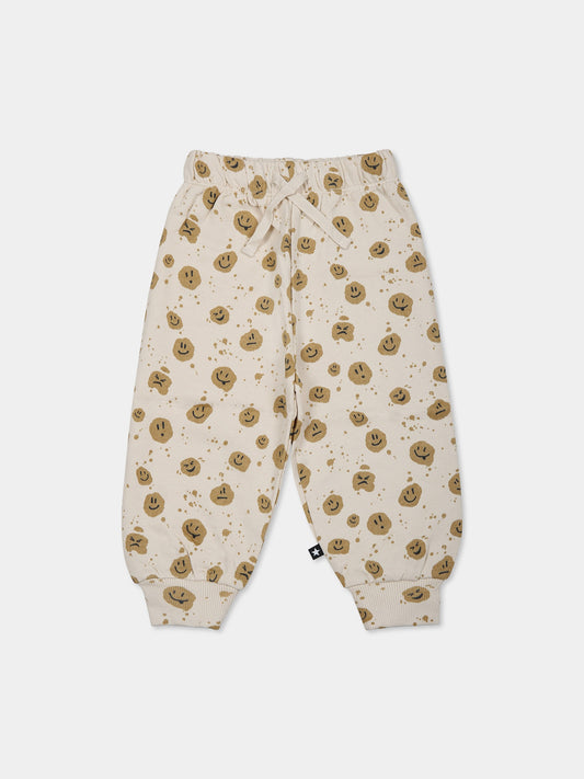 Ivory trousers for babykids with smile