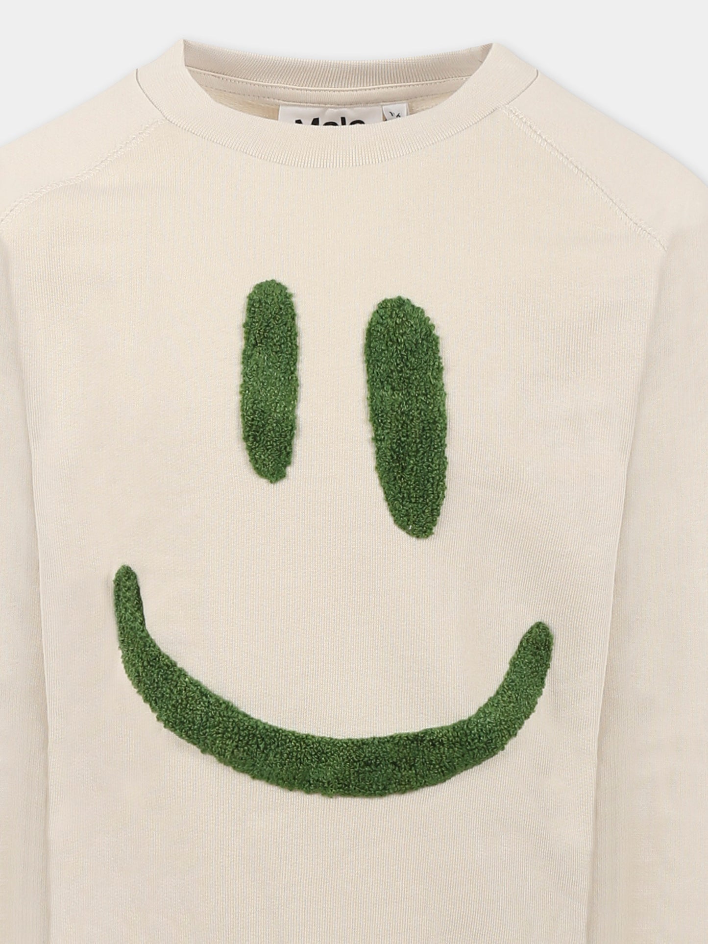 Felpa Mike avorio per bambini con smile,Molo,6S25J201 8955