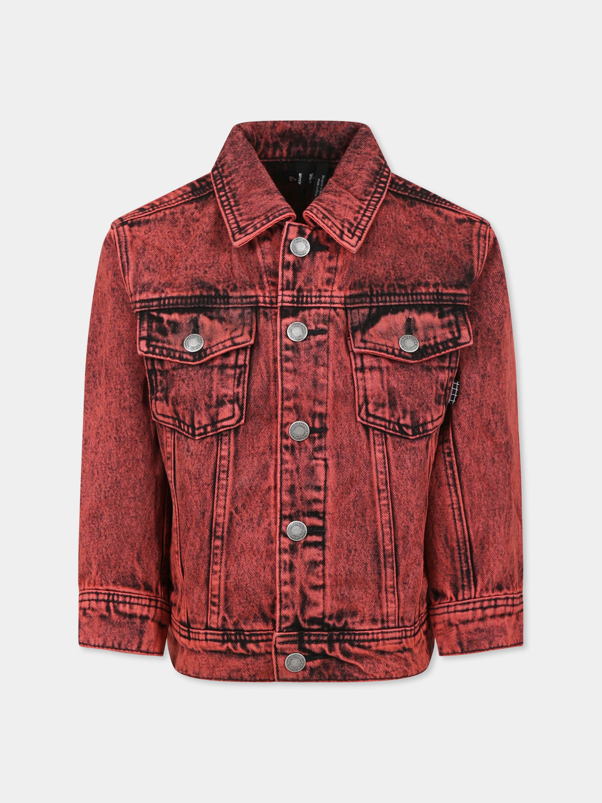 Giubbotto di jeans Honore rosso per bambini,Molo,5S25M301 5477