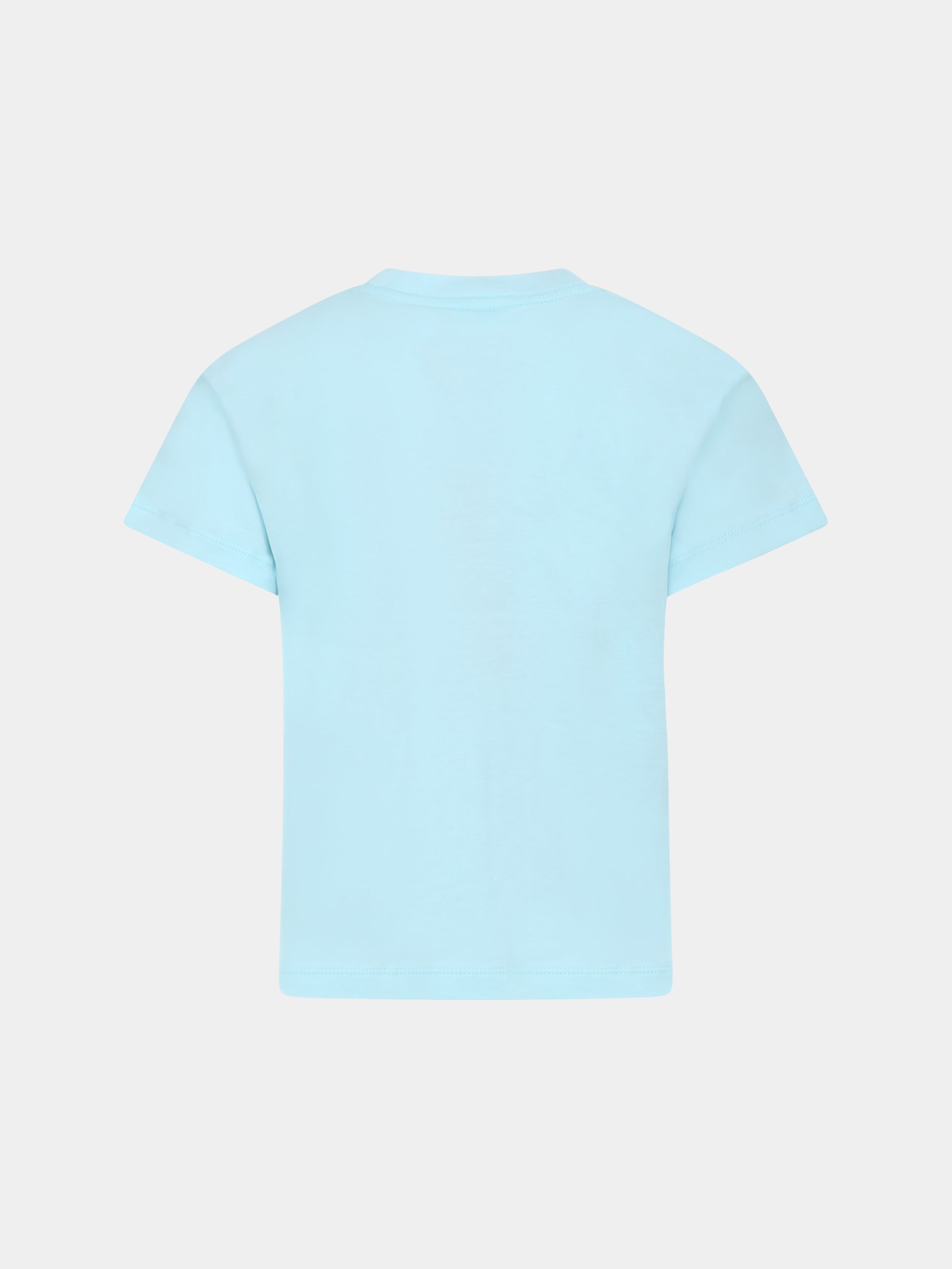 T-shirt Rame celeste per bambino con pallone,Molo,1S25A212 3948