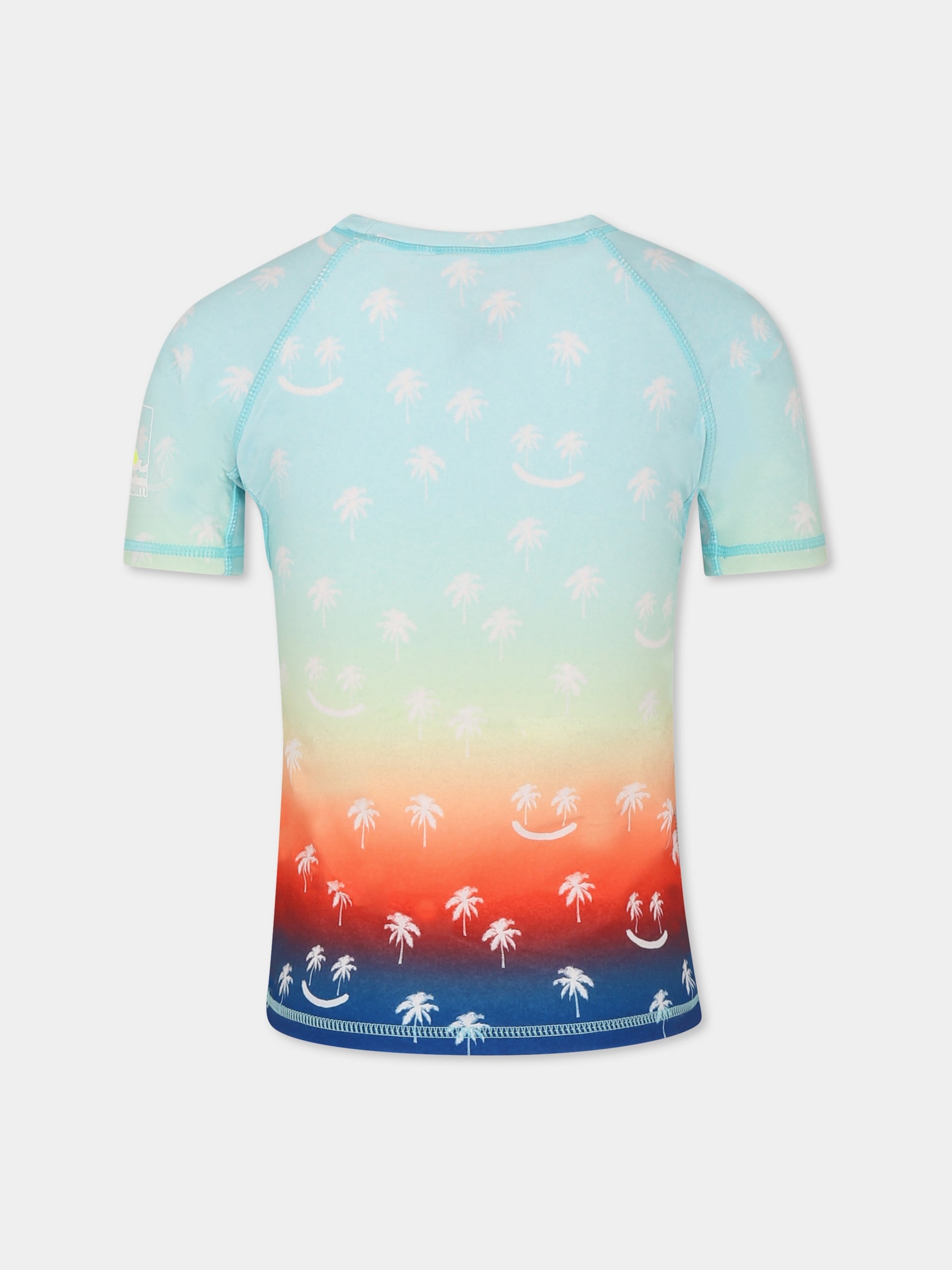 T-shirt Anti-Uv Neptune multicolor per bambino con smile all over,Molo,8S25P203 3805