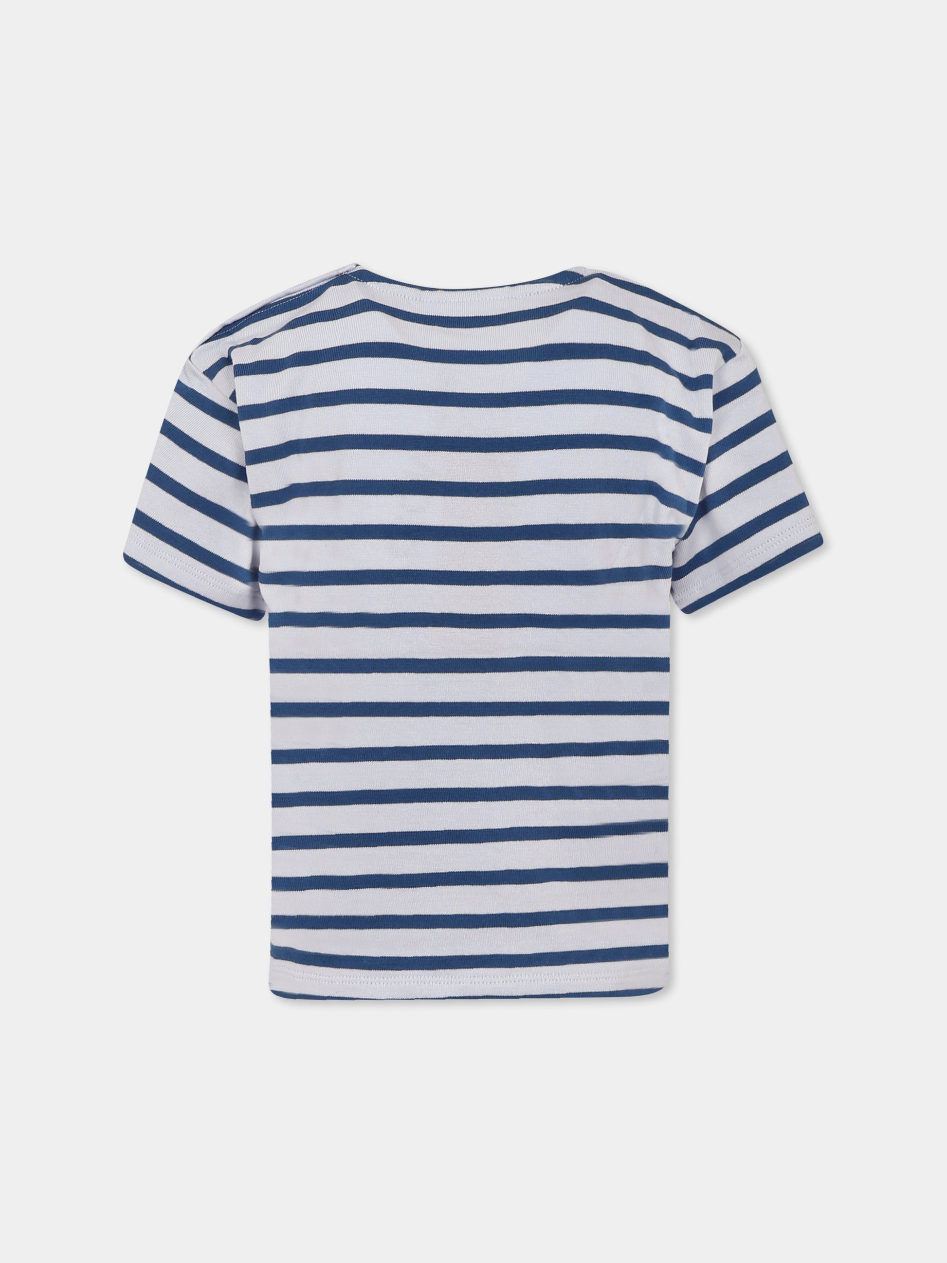 T-shirt Elvor celeste per bambino con smile,Molo,6S25A205 9313