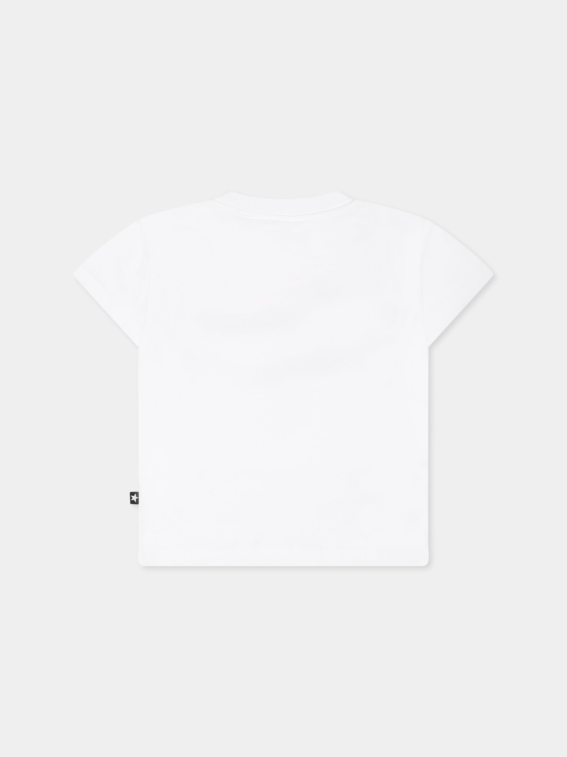 T-shirt Enzo bianca per neonati con smile anguria,Molo,6S25A207 9340