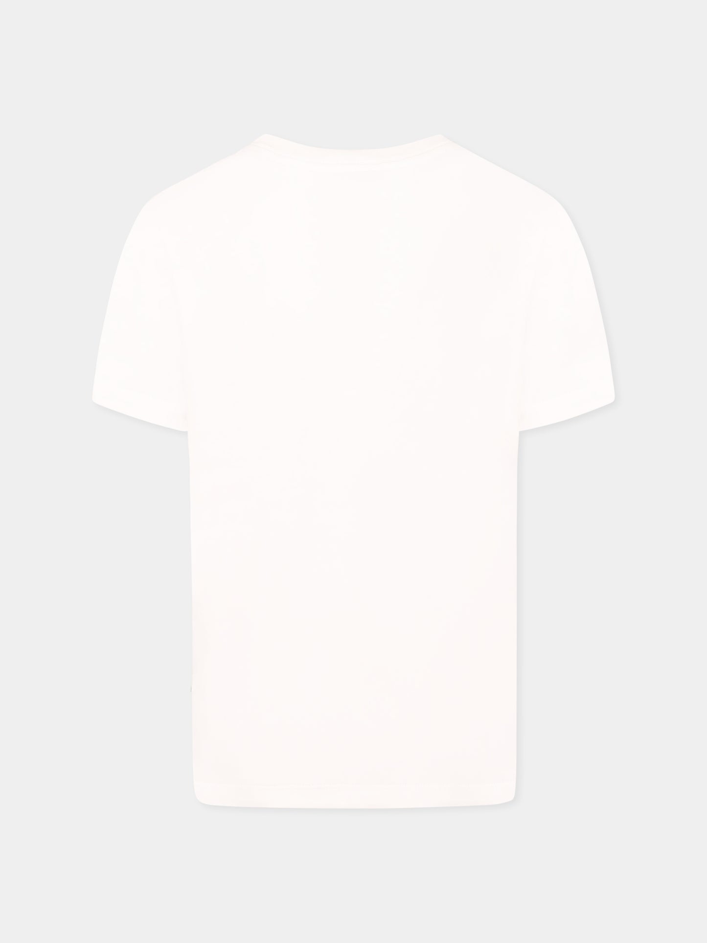 T-shirt bianca per bambini con melone,Molo,6S25A213 3937