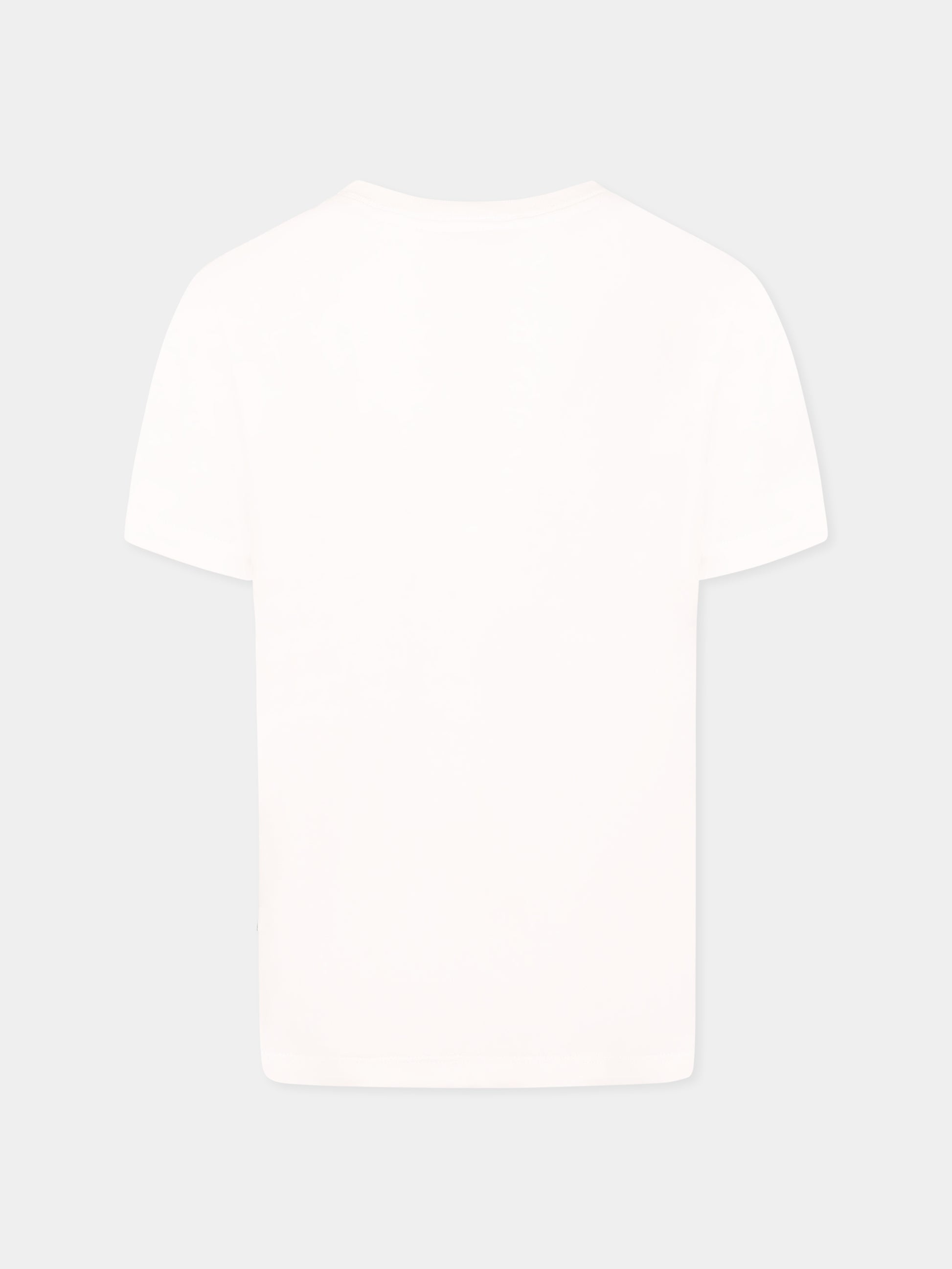 T-shirt bianca per bambini con melone,Molo,6S25A213 3937