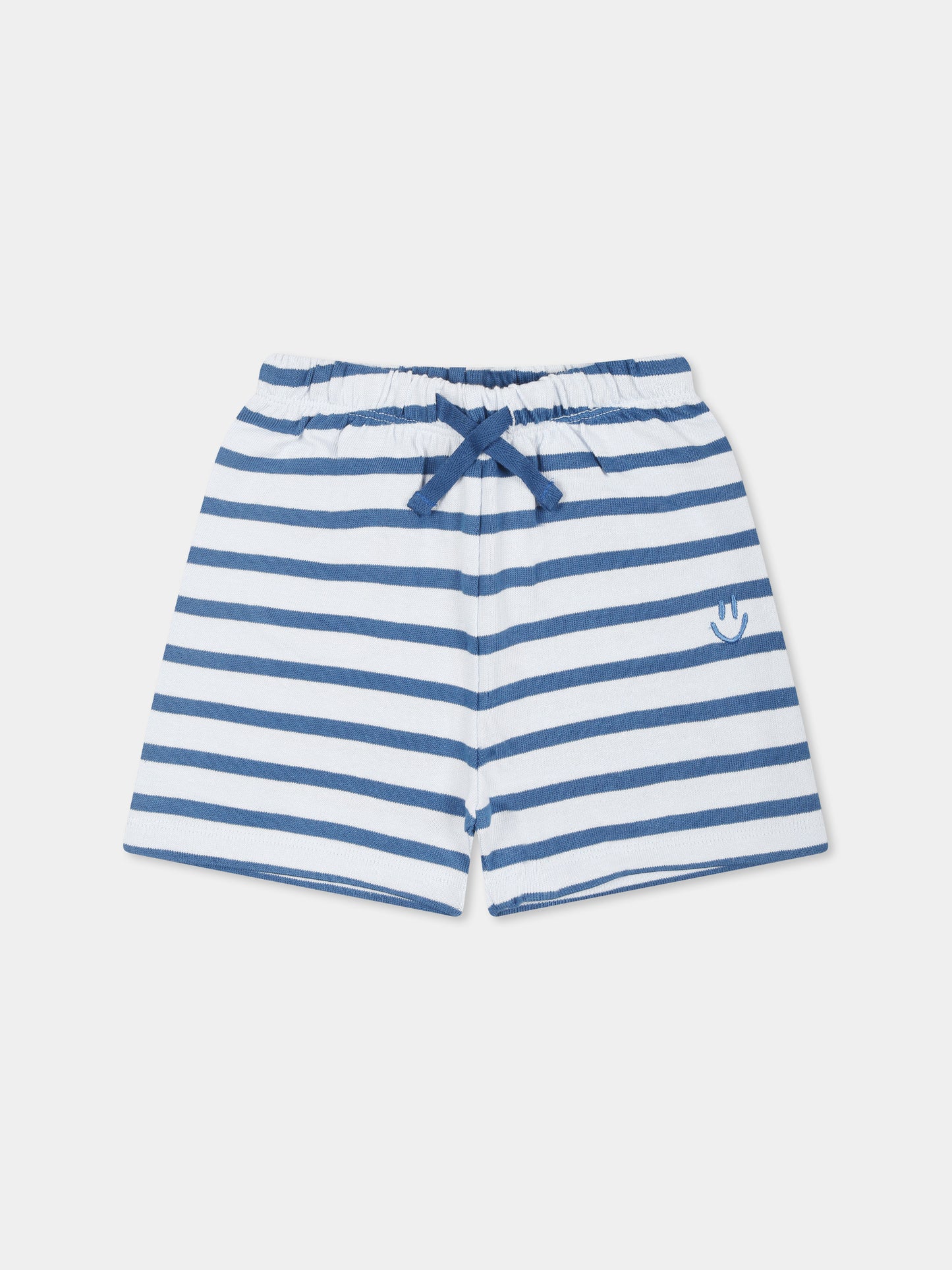 Shorts celesti per neonato con smile,Molo,6S25H202 9313