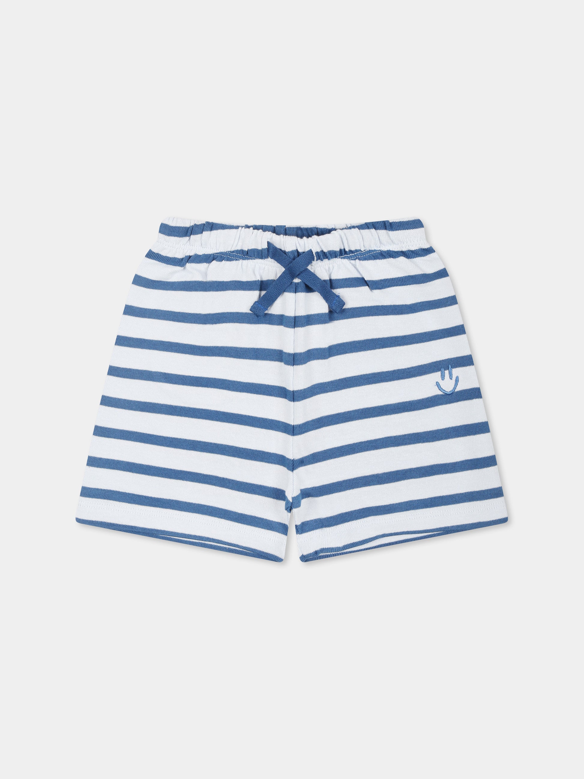 Shorts celesti per neonato con smile,Molo,6S25H202 9313