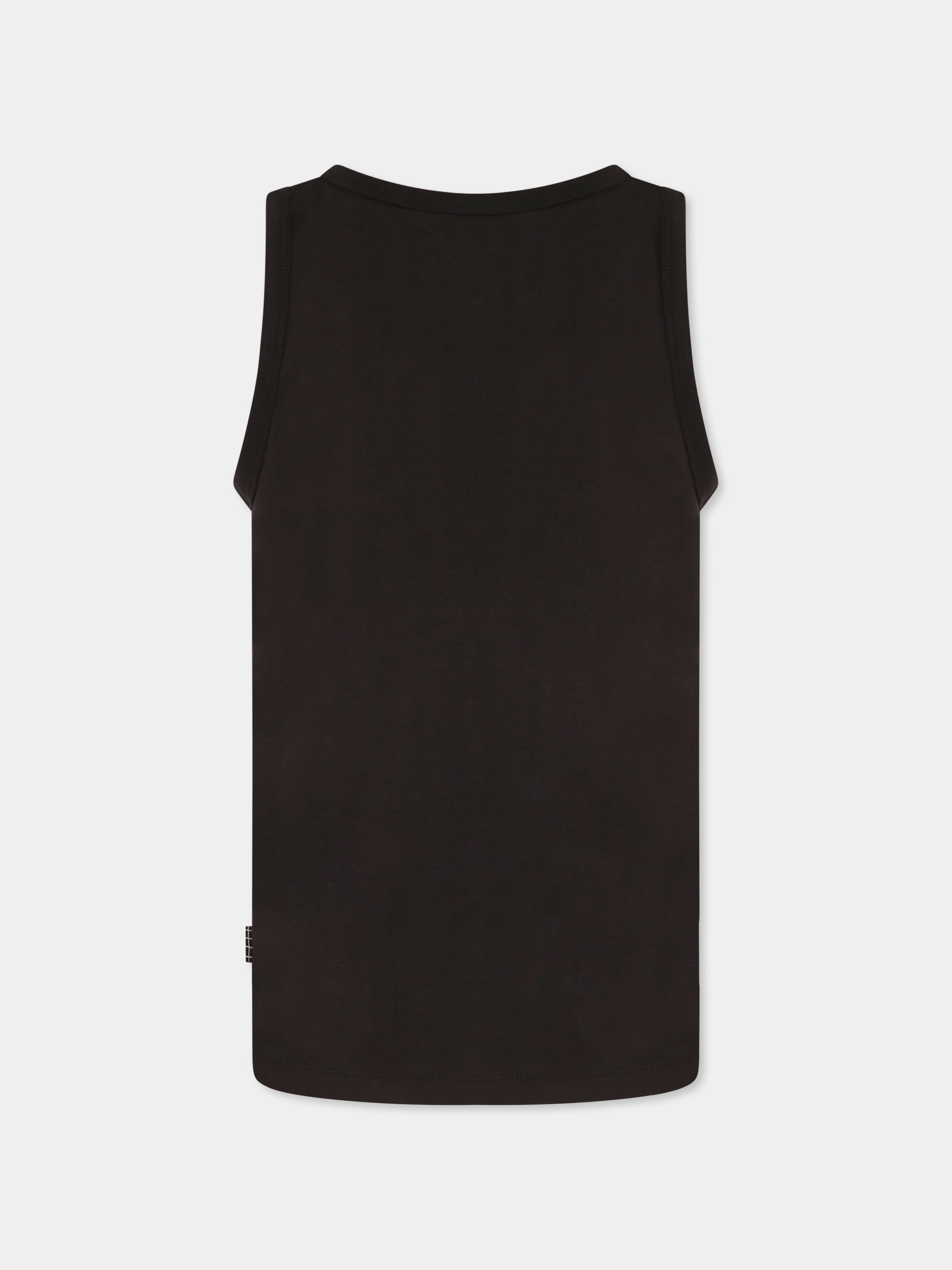 Canotta Rave nera per bambino con scritta,Molo,1S25A101 0099