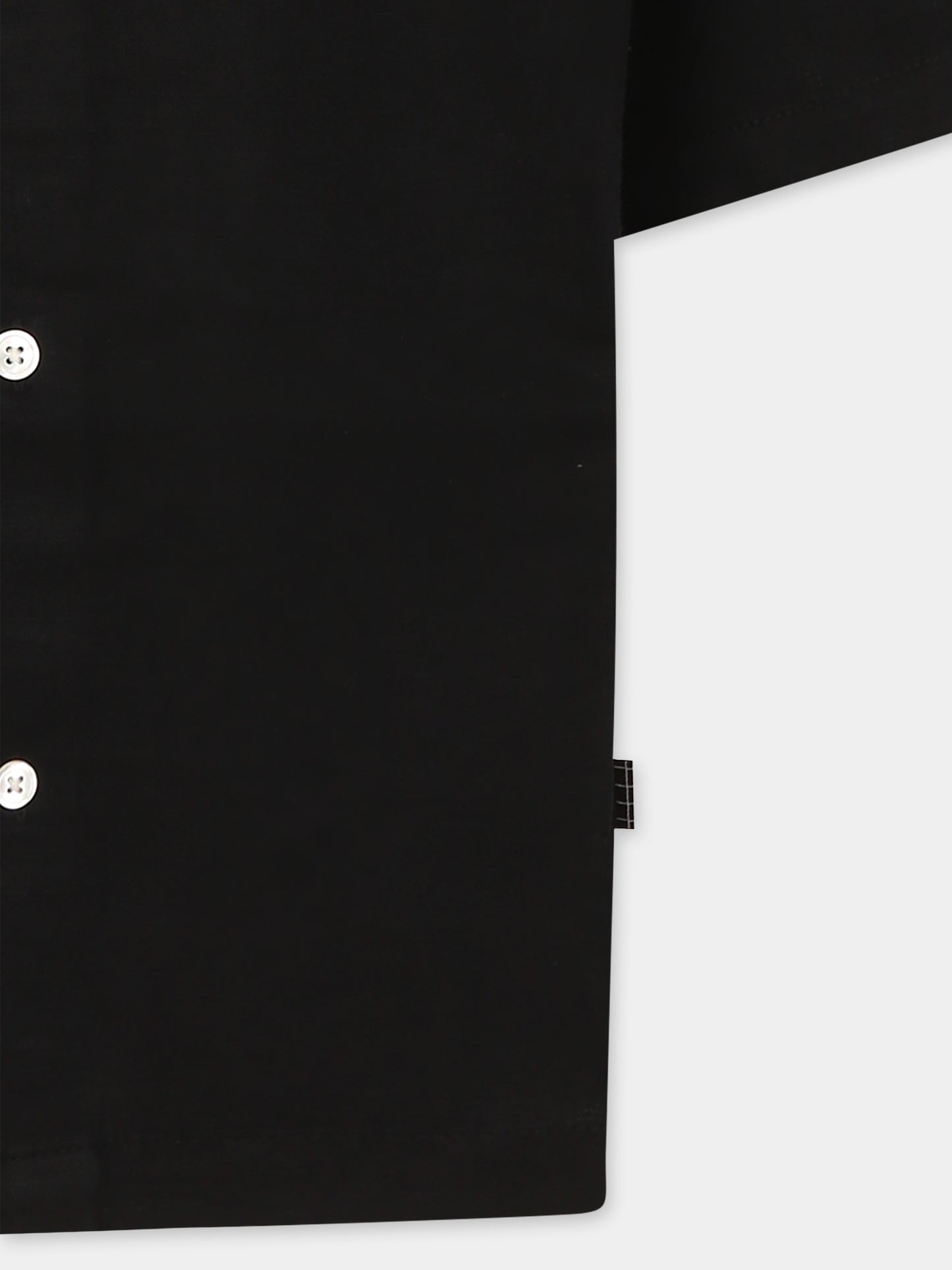 Camicia nera per bambino con patch logato,Molo,1S25C202 0099