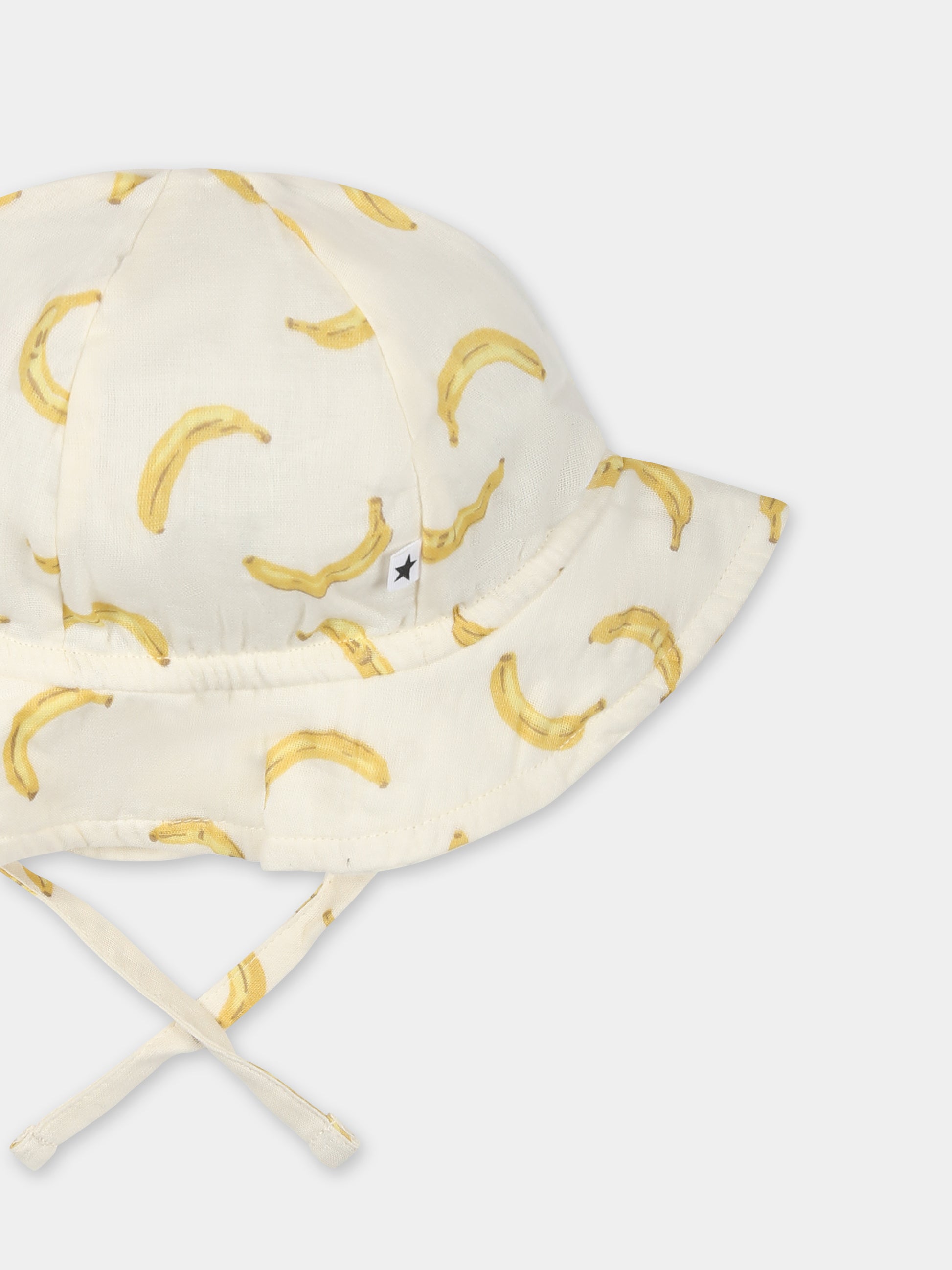 Cloche Noel avorio per neonati con banana all over,Molo,7S25T205 9358