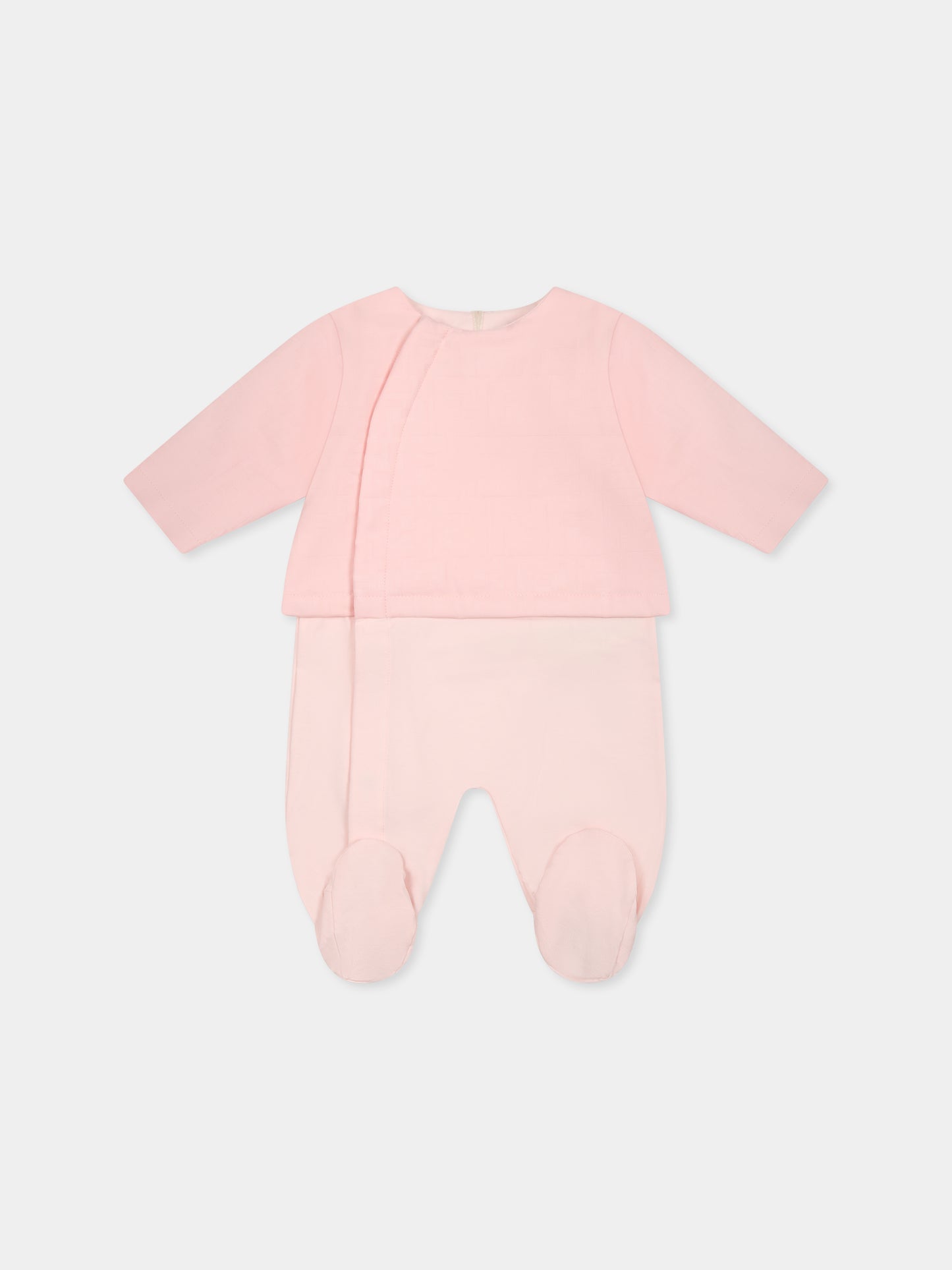 Pink babygrow set for baby girl with FF