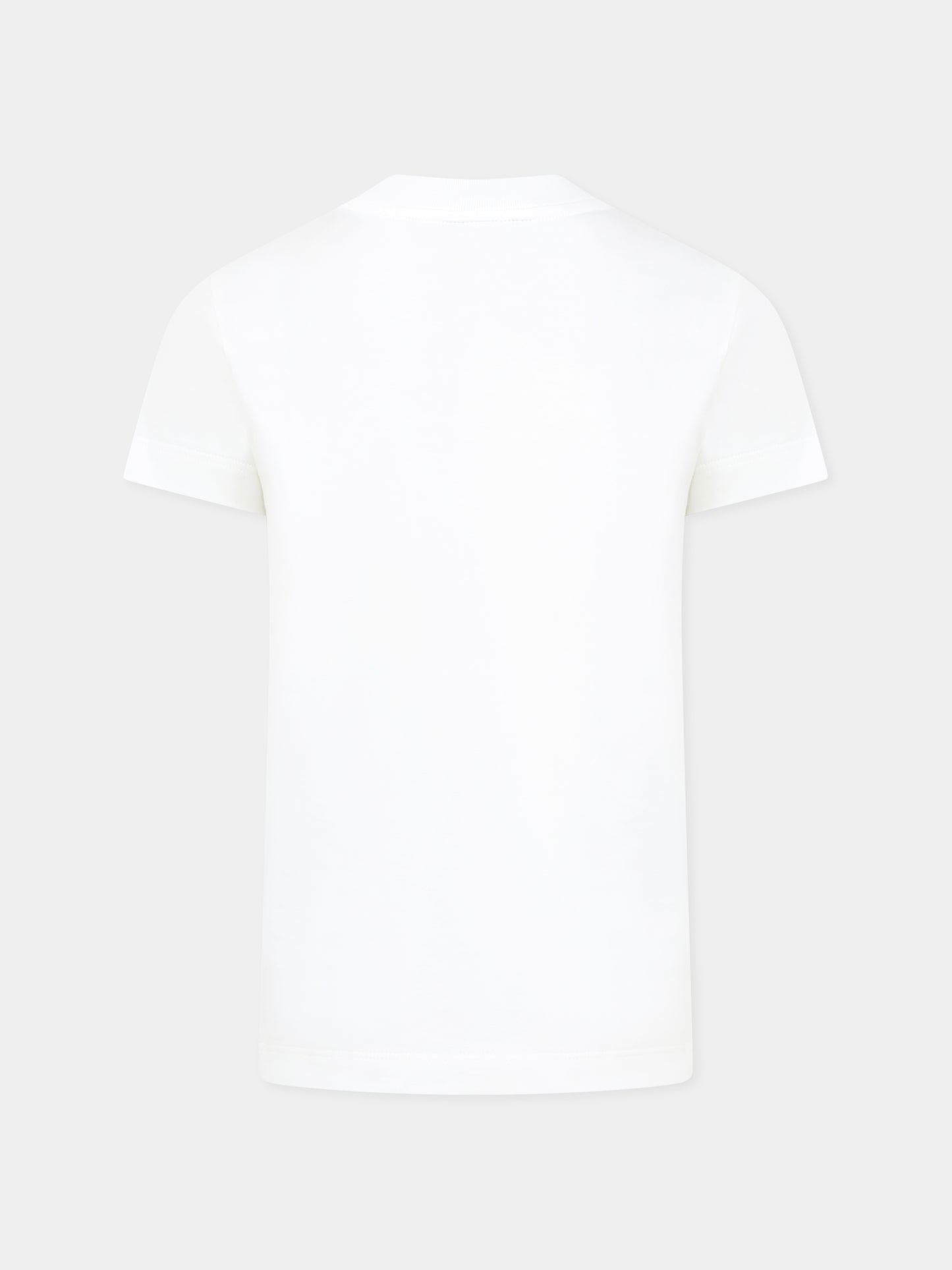 White t-shirt for kids with tie