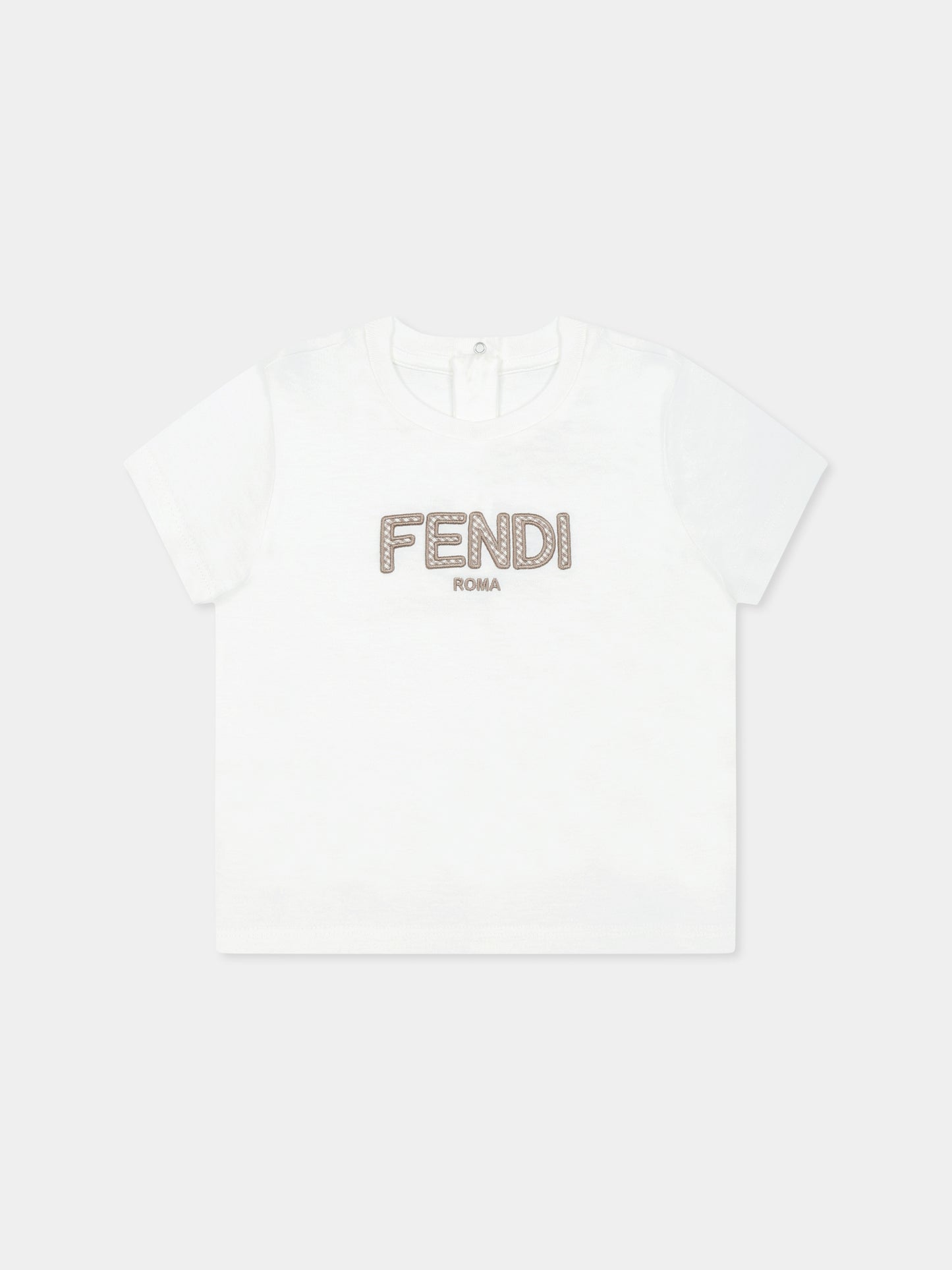 White t-shirt for babykids with logo