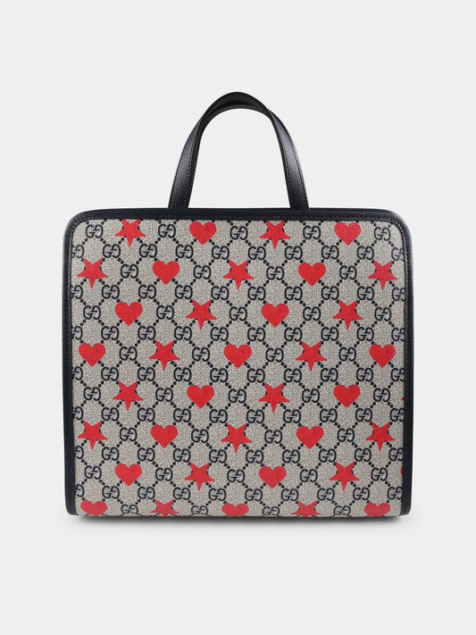 Borsa beige per bambina con GG,Gucci Kids,605614 FAD5I 8443