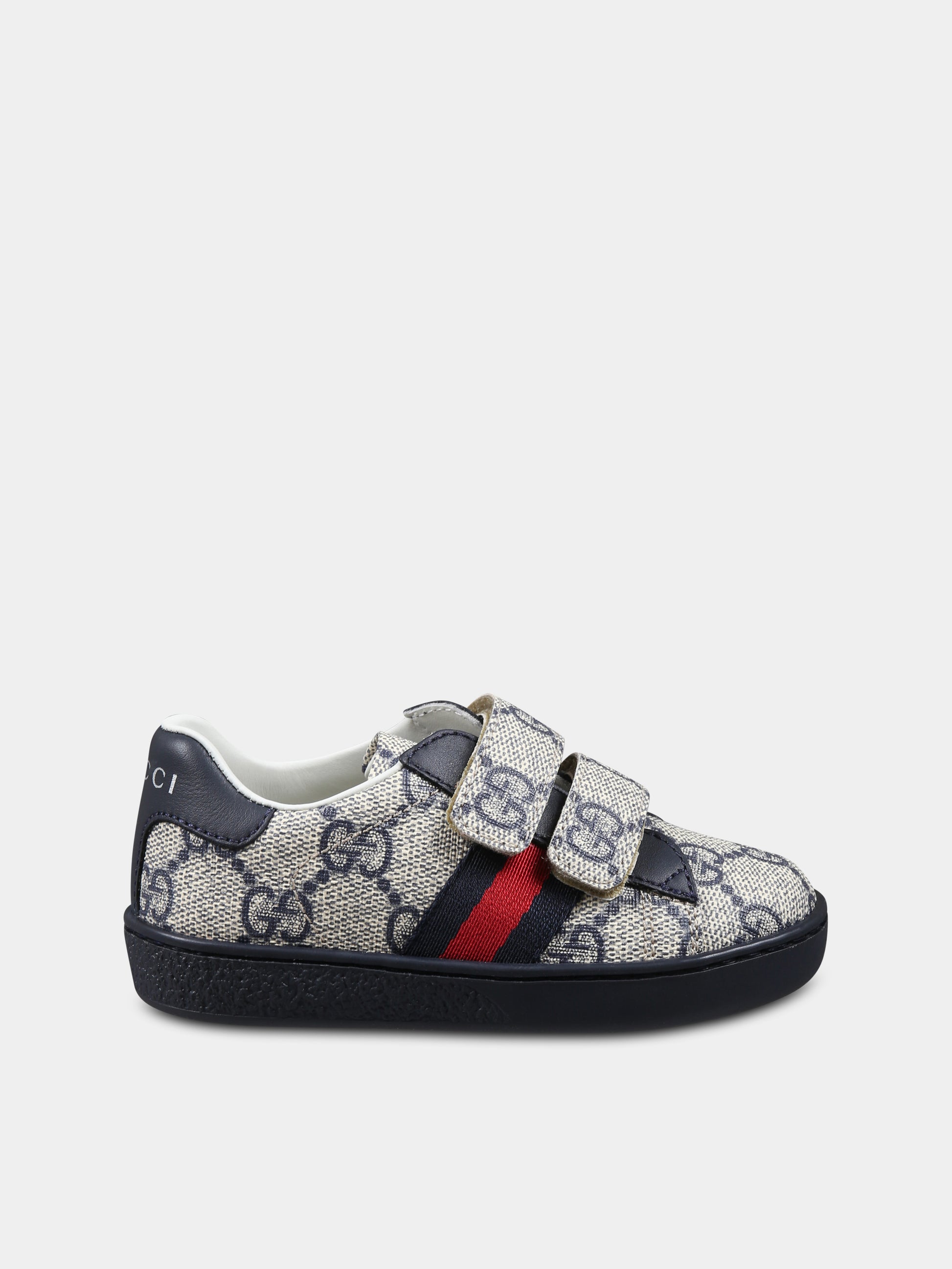 Sneakers multicolor per bambino con dettaglio Web,Gucci Kids,463088 FACYF 4055