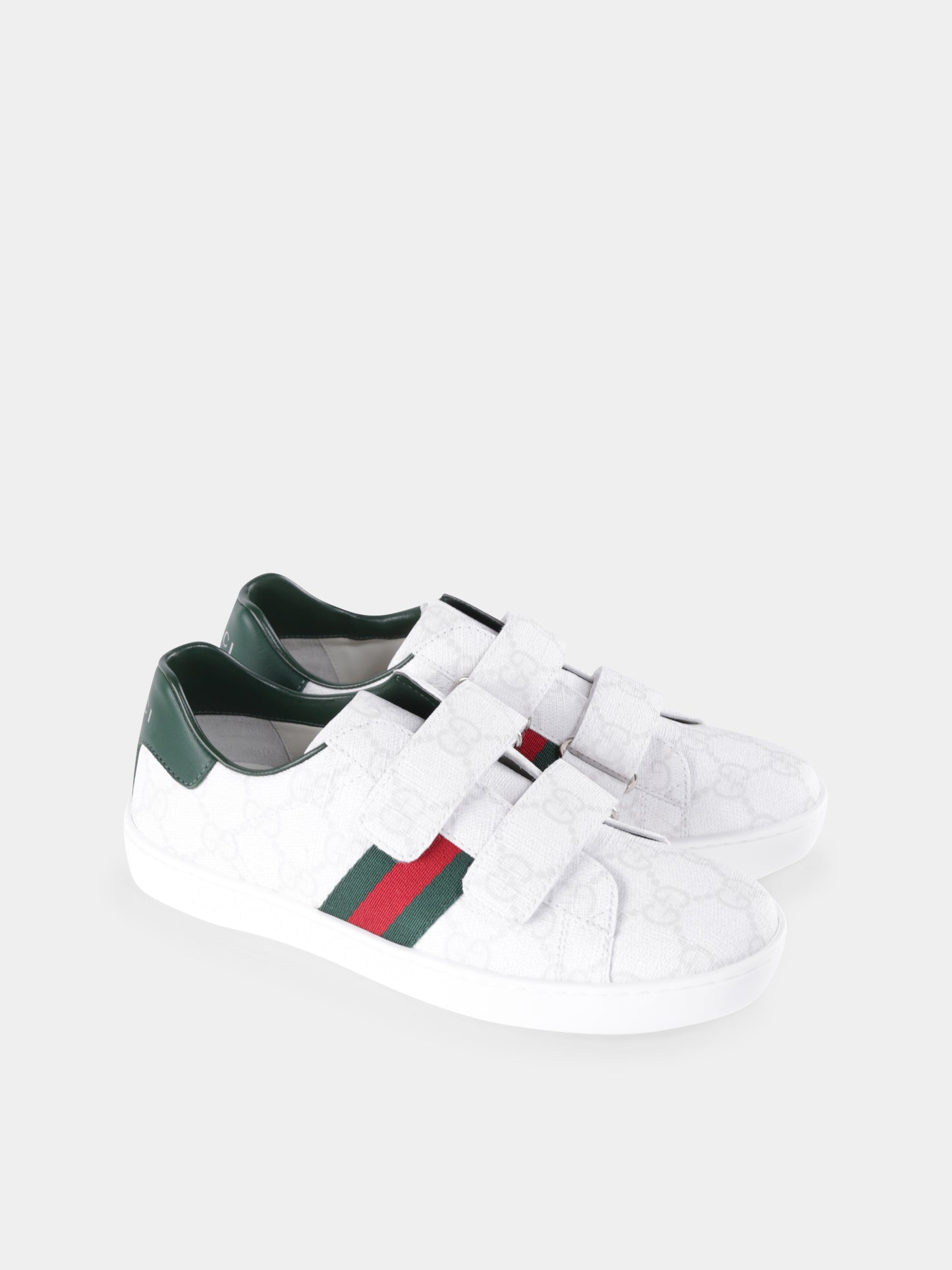 White Ace sneakers for kids with Web details