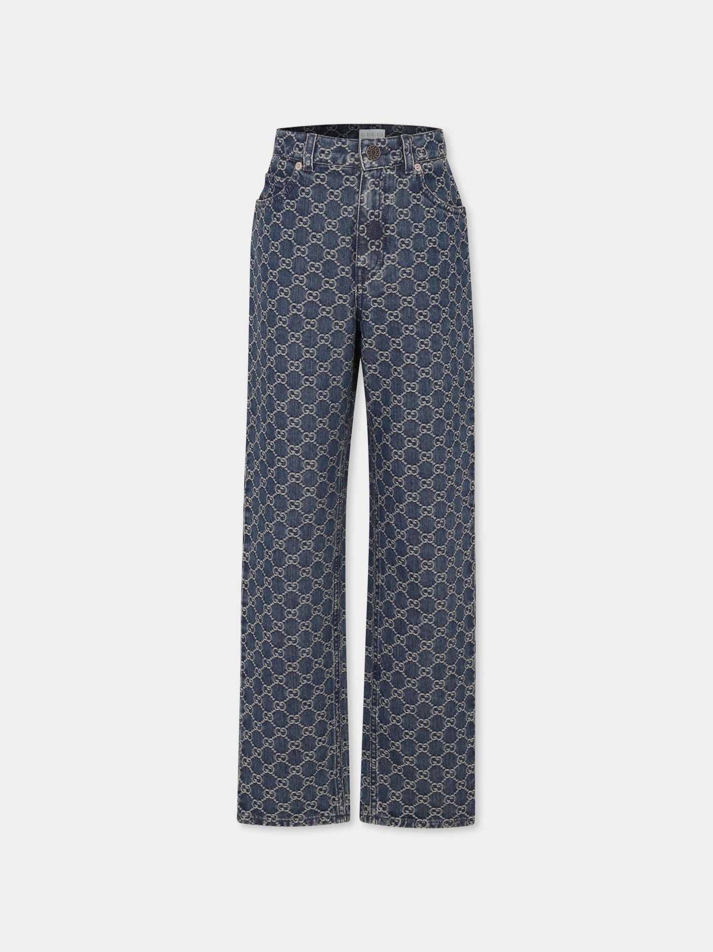 Jeans denim per bambini con GG,Gucci Kids,638161 XDC6G 4266