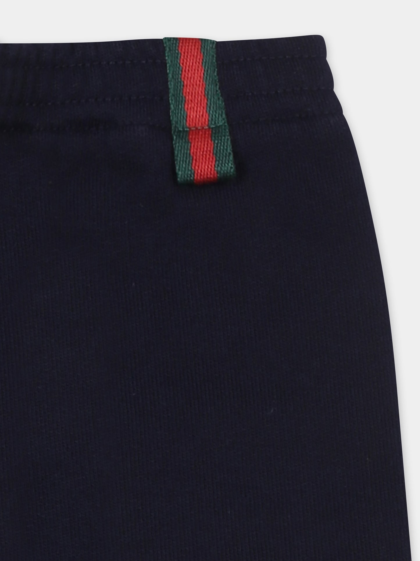 Blue sweatpants for babykids with logo
