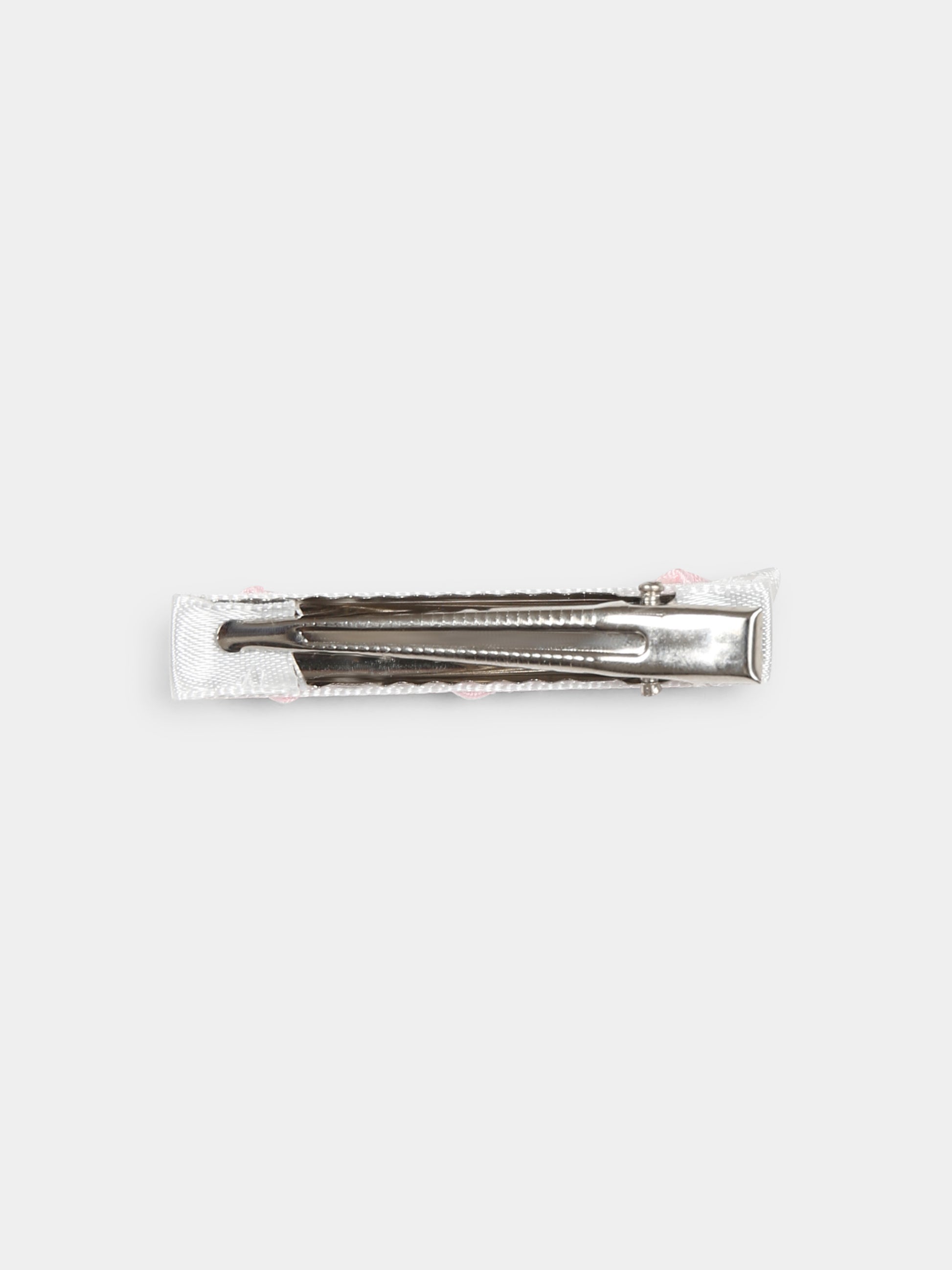 Set fermagli rosa per neonata con fiocco e rosseline,Monnalisa,73E000 5080 0001