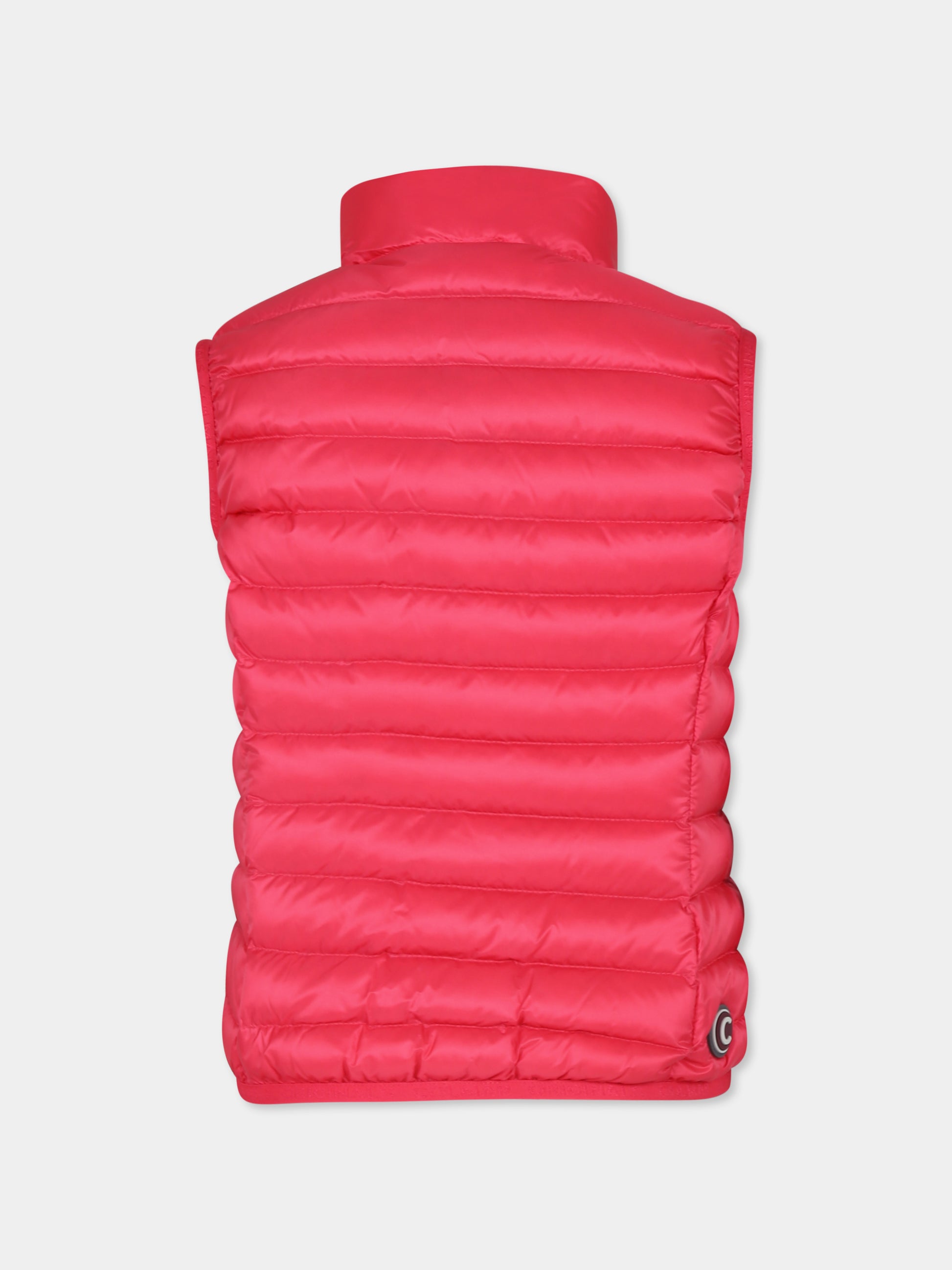 Gilet rosa per bambina con logo,Colmar Originals Kids,3492A 9VX 650