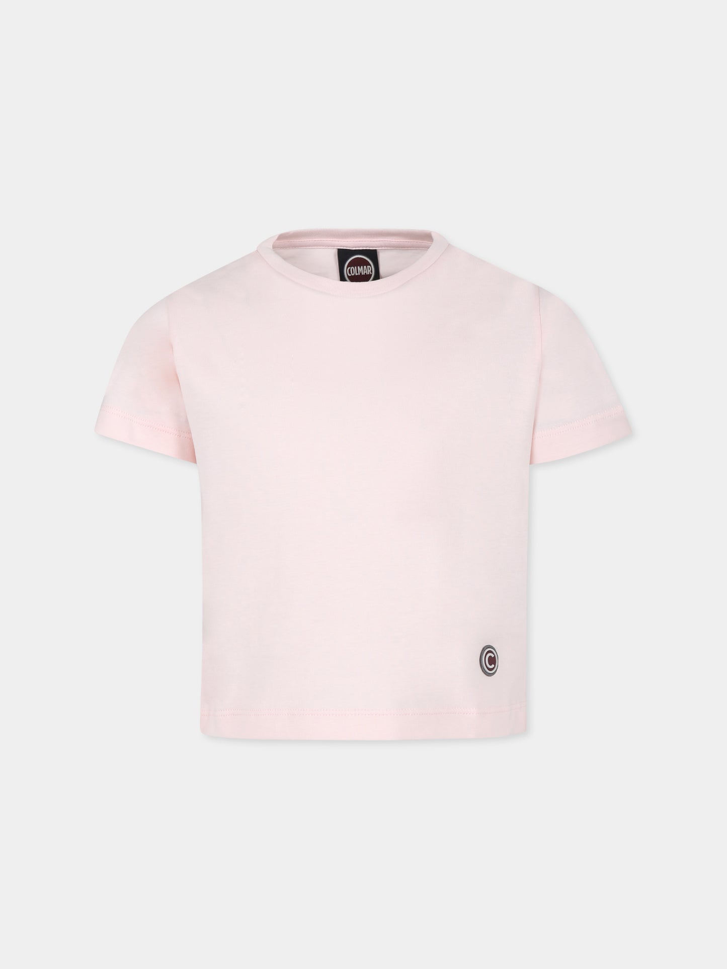 T-shirt rosa per bambina con logo,Colmar Originals Kids,3506 6SH 652