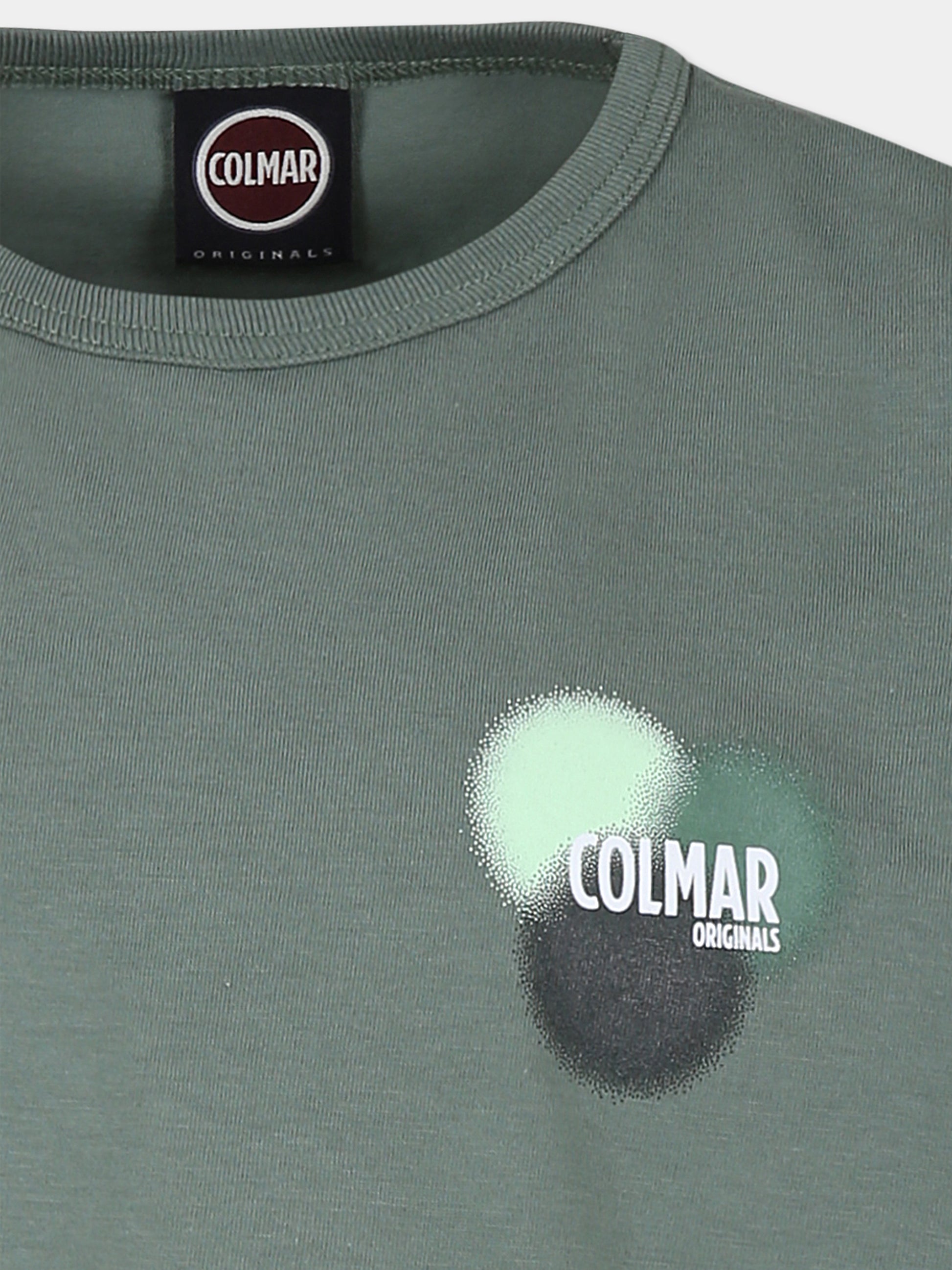 T-shirt verde per bambino con logo,Colmar Originals Kids,3597 6SH 647