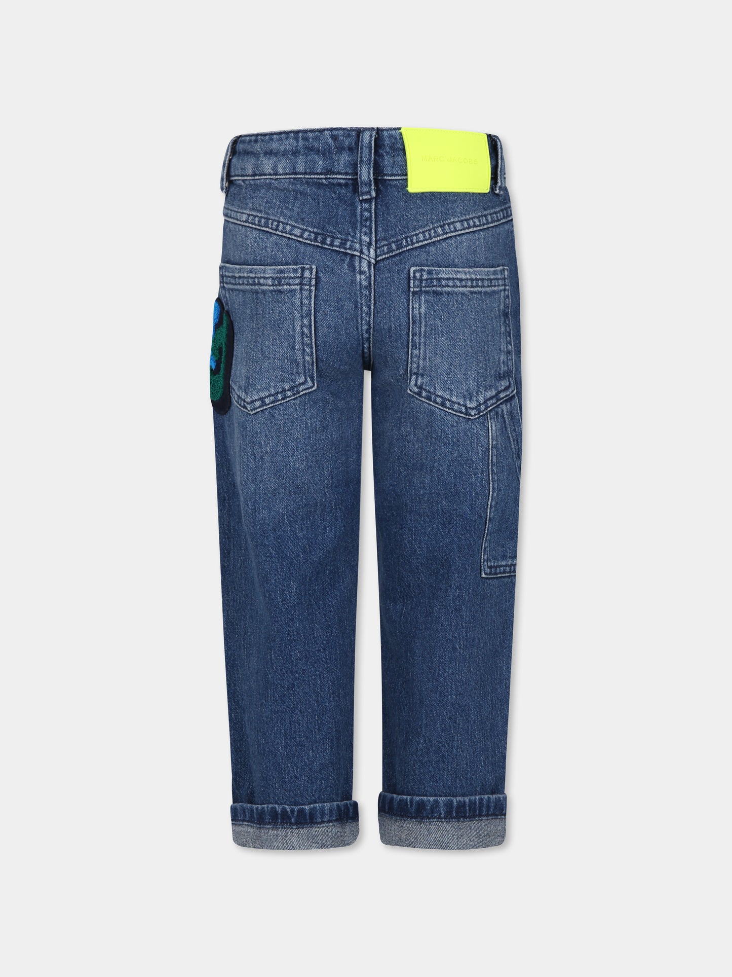 Jeans blu per bambino con logo,Marc Jacobs,W24295 Z10