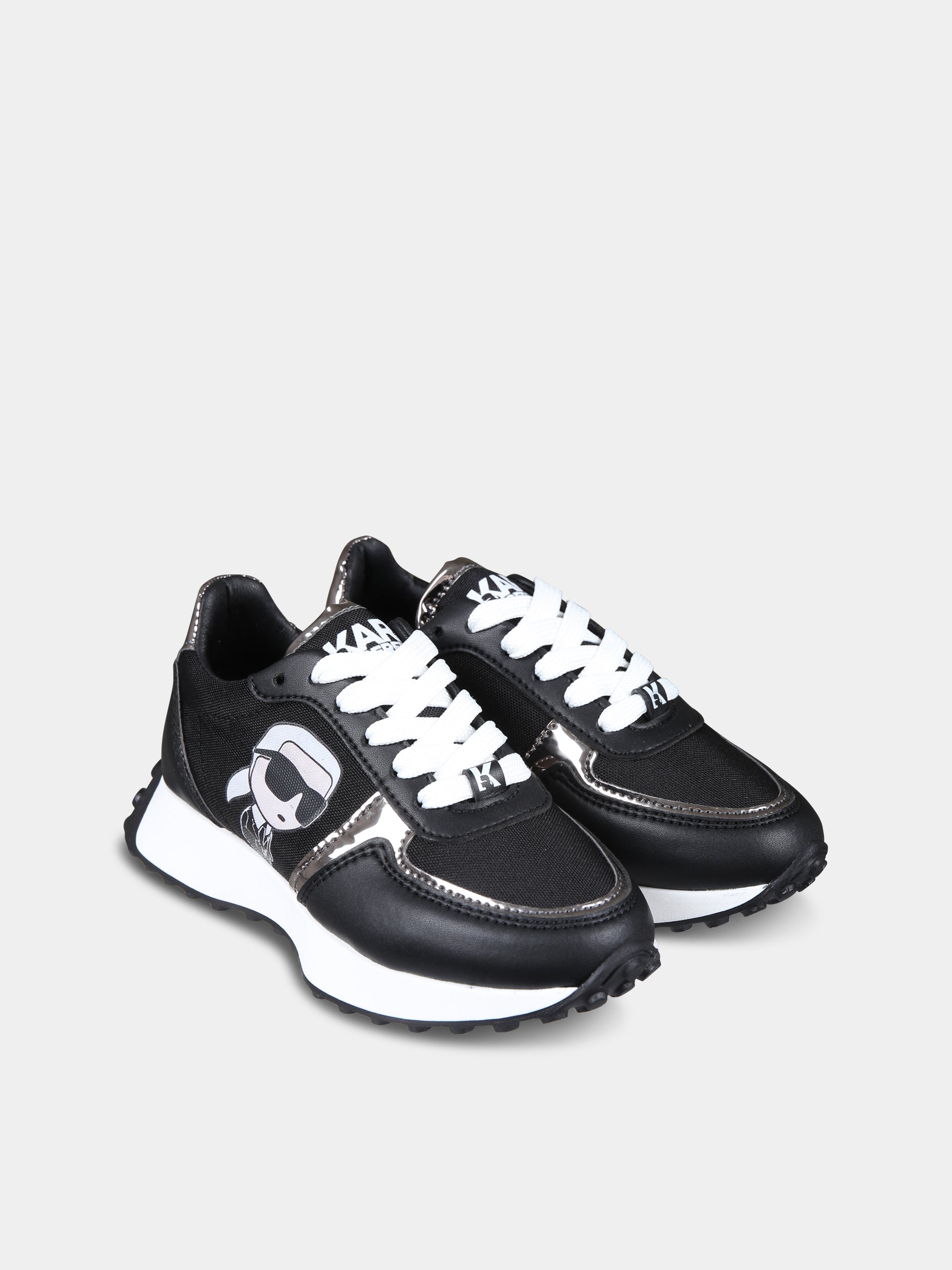 Sneakers nere per bambina con Karl,Karl Lagerfeld Kids,Z19117 09B