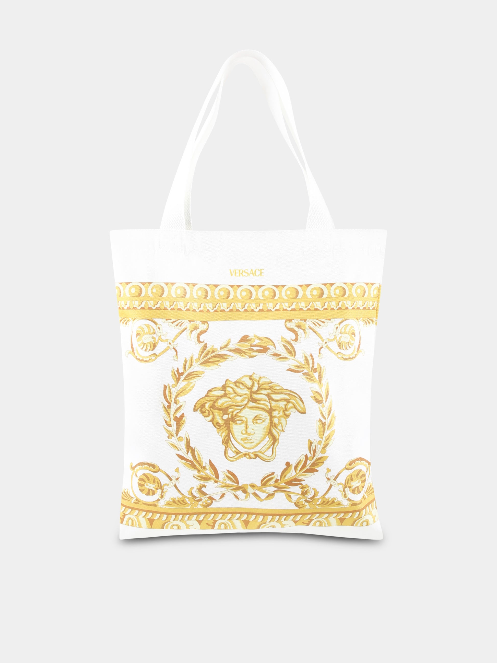 Borsa bianca per bambina con Medusa,Versace,1018042 1A12618 2KO50