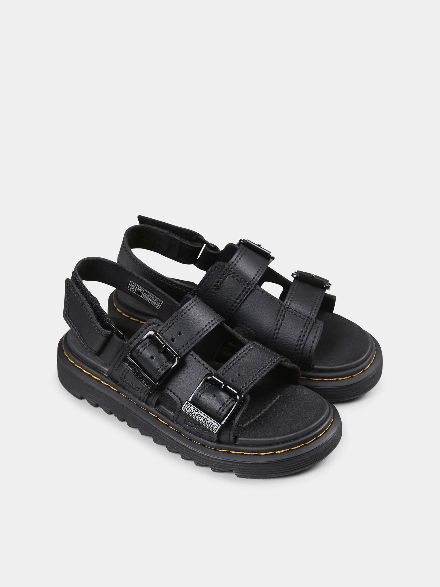 Sandali Varel J neri per bambini,Dr. Martens,VAREL J 31448001  BLACK