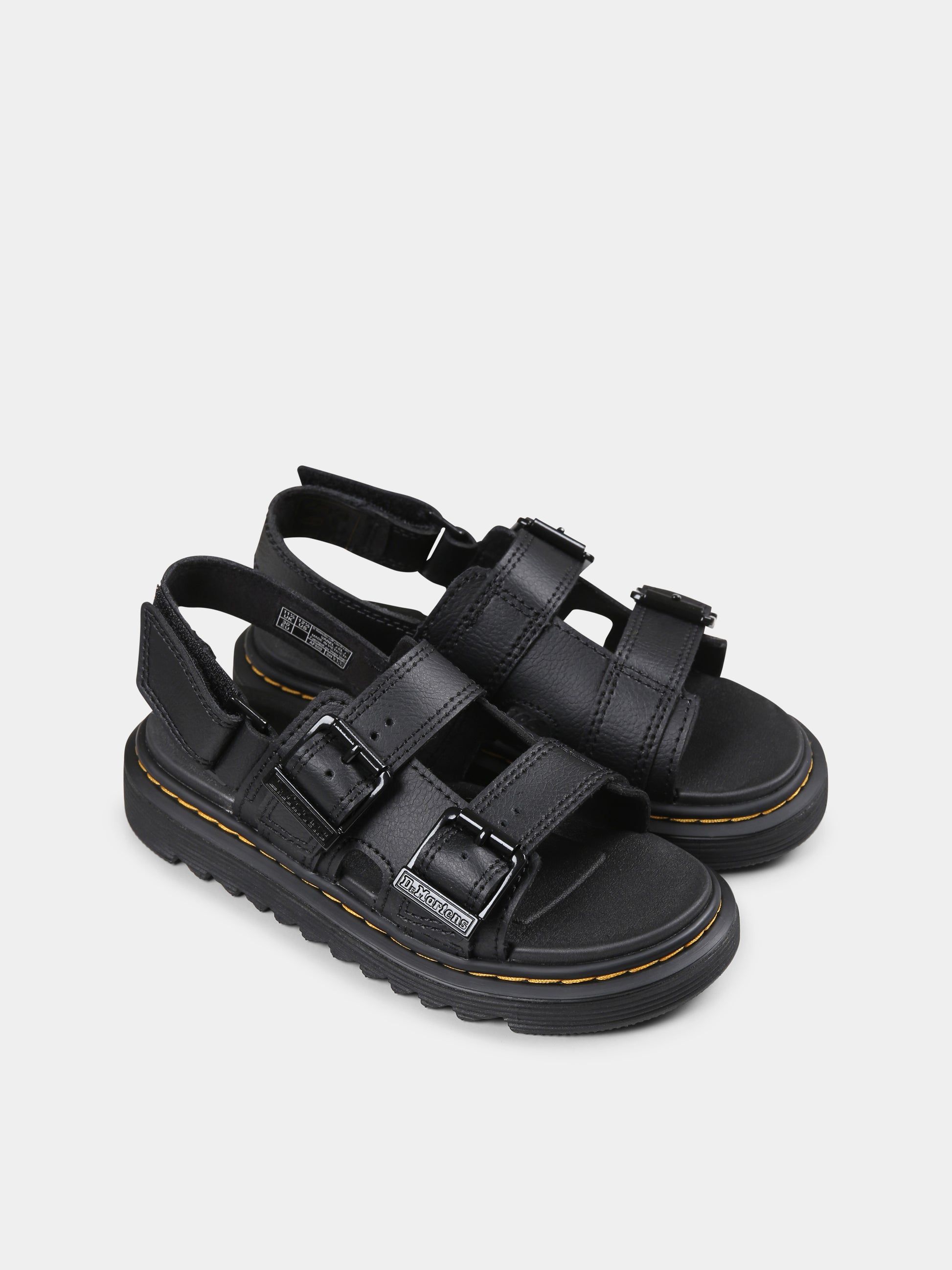 Sandali Varel J neri per bambini,Dr. Martens,VAREL J 31448001  BLACK