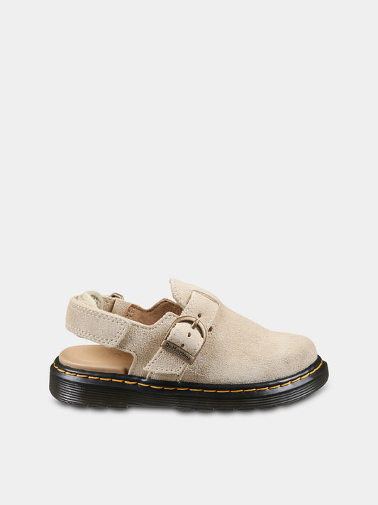 Sabot Jorgie beige per bambini,Dr. Martens,JORGIE T 40468200 LIGHT TAN