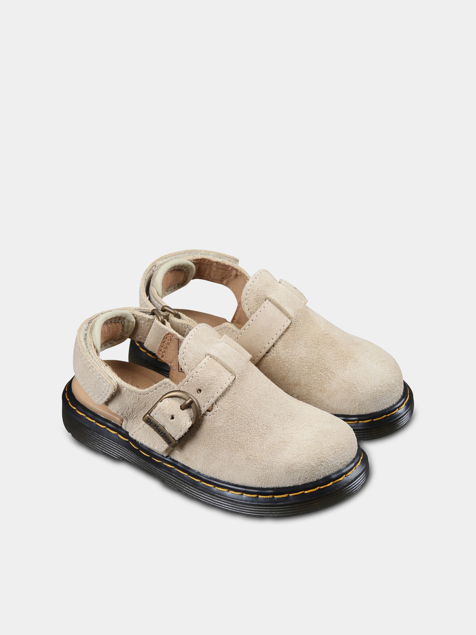 Sabot Jorgie beige per bambini,Dr. Martens,JORGIE T 40468200 LIGHT TAN