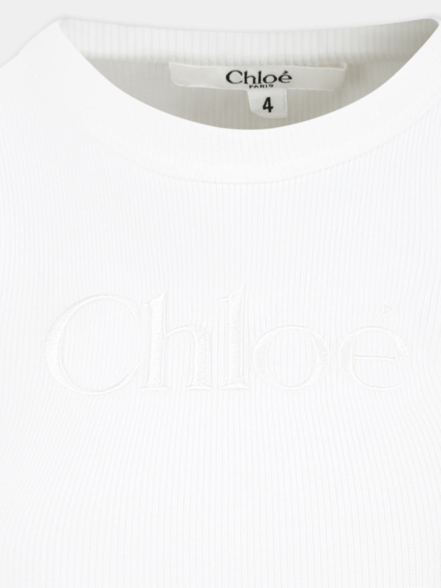 White crop top for girl with logo