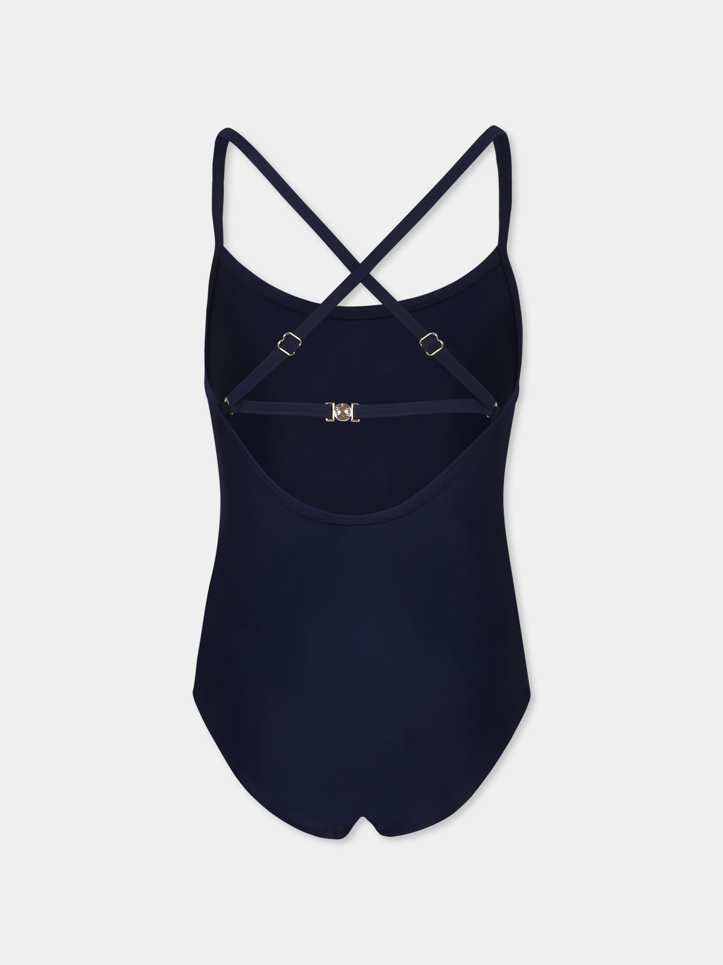 Costume blu per bambina con logo,Chloé Kids,C20502 859