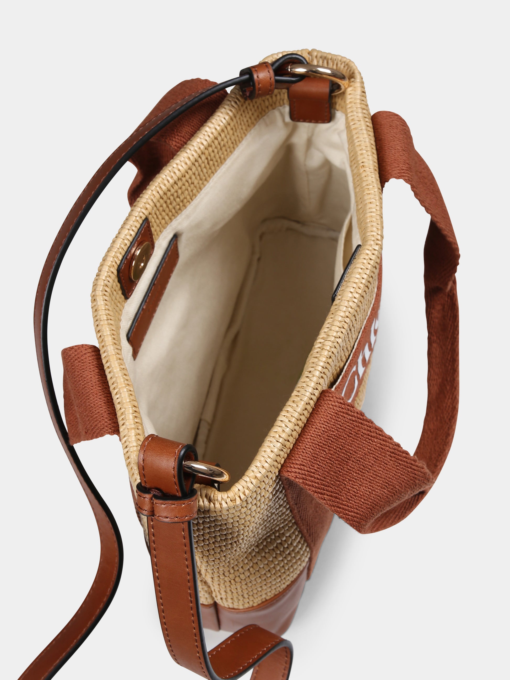 Borsa marrone per bambina con logo,Chloé Kids,C20587 239